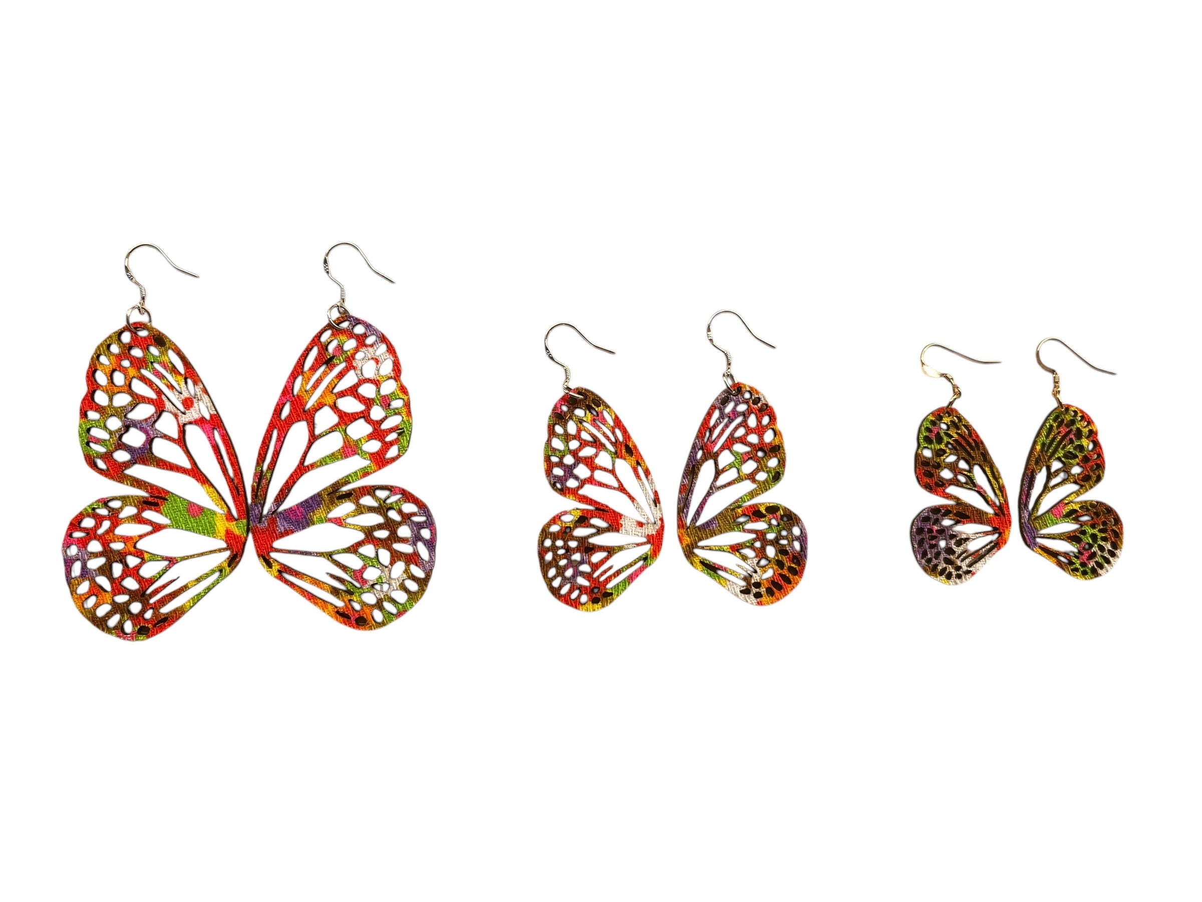 Retro Floral Butterfly Wing