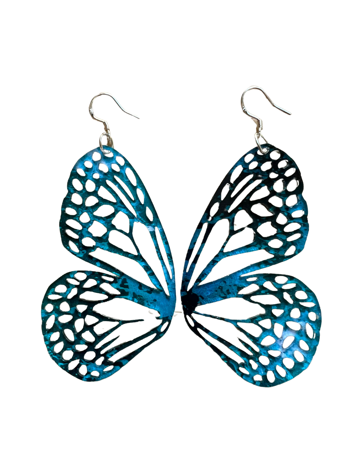 Ocean Acrylic Mini Butterfly Wing Earrings