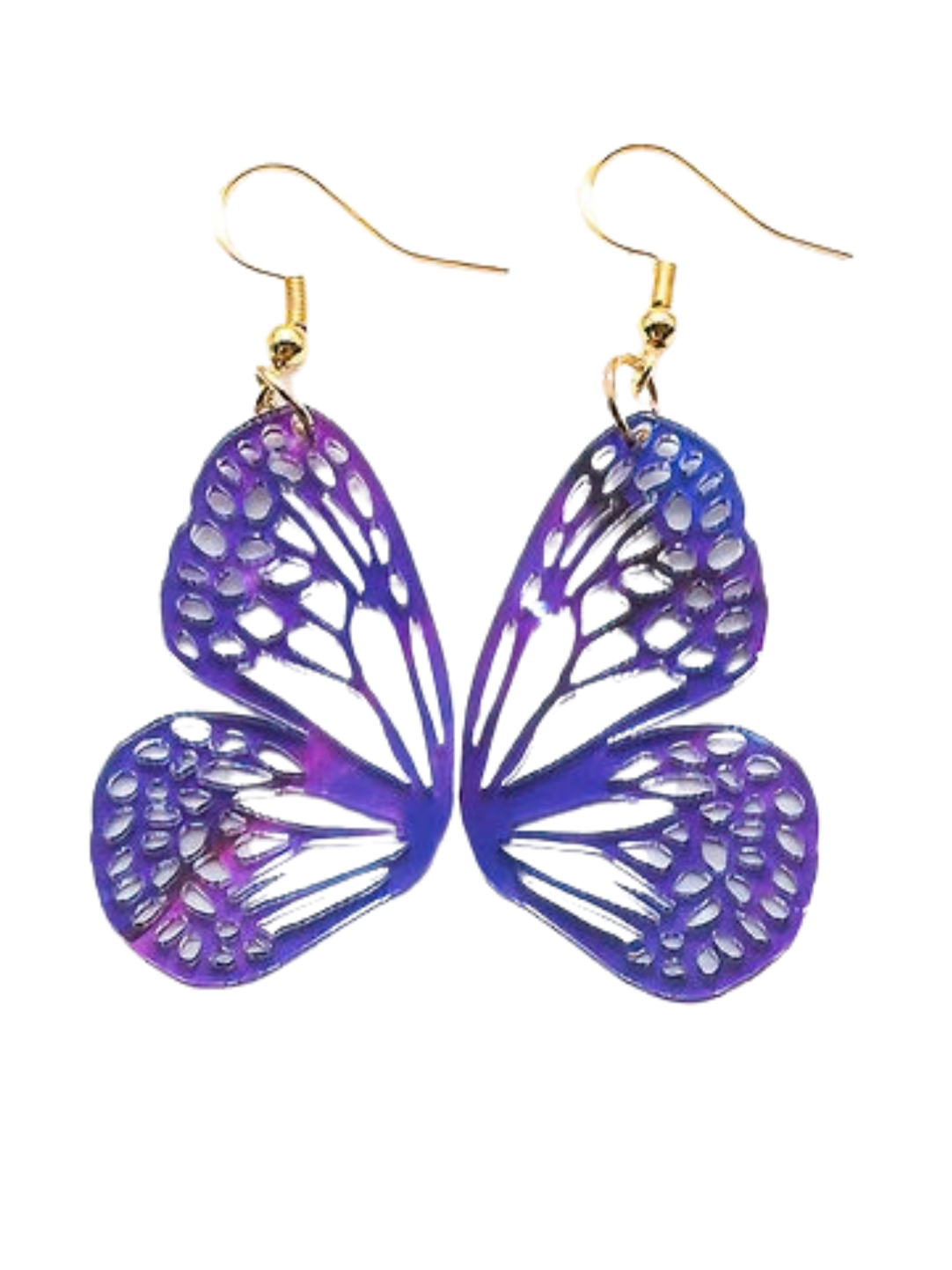 Large Galaxy Butterfly Earrings