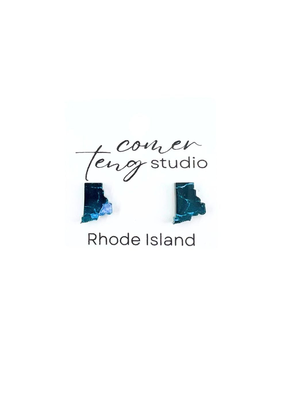 New England State Stud Earrings