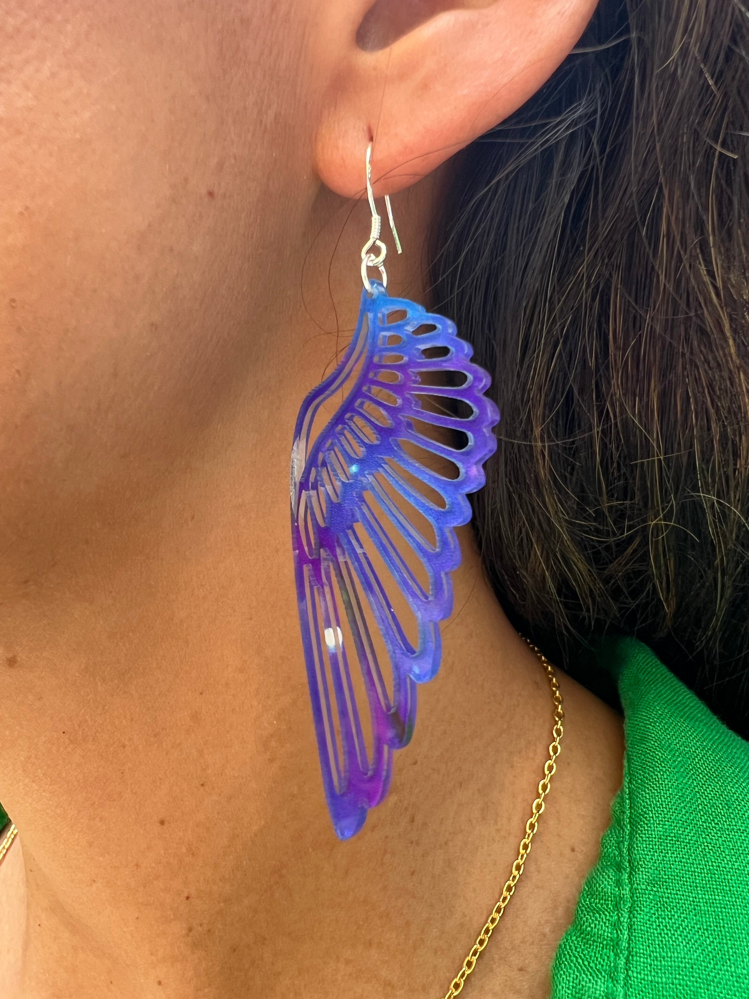 Galaxy Angel Wing Earrings