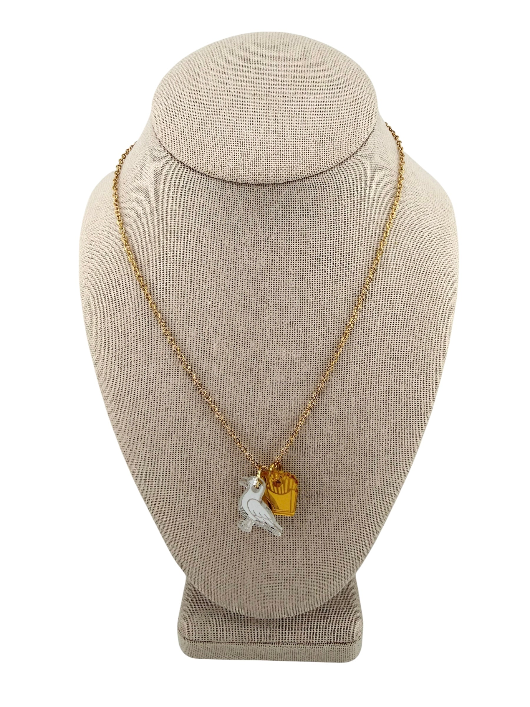 Seagull & Fries Necklace