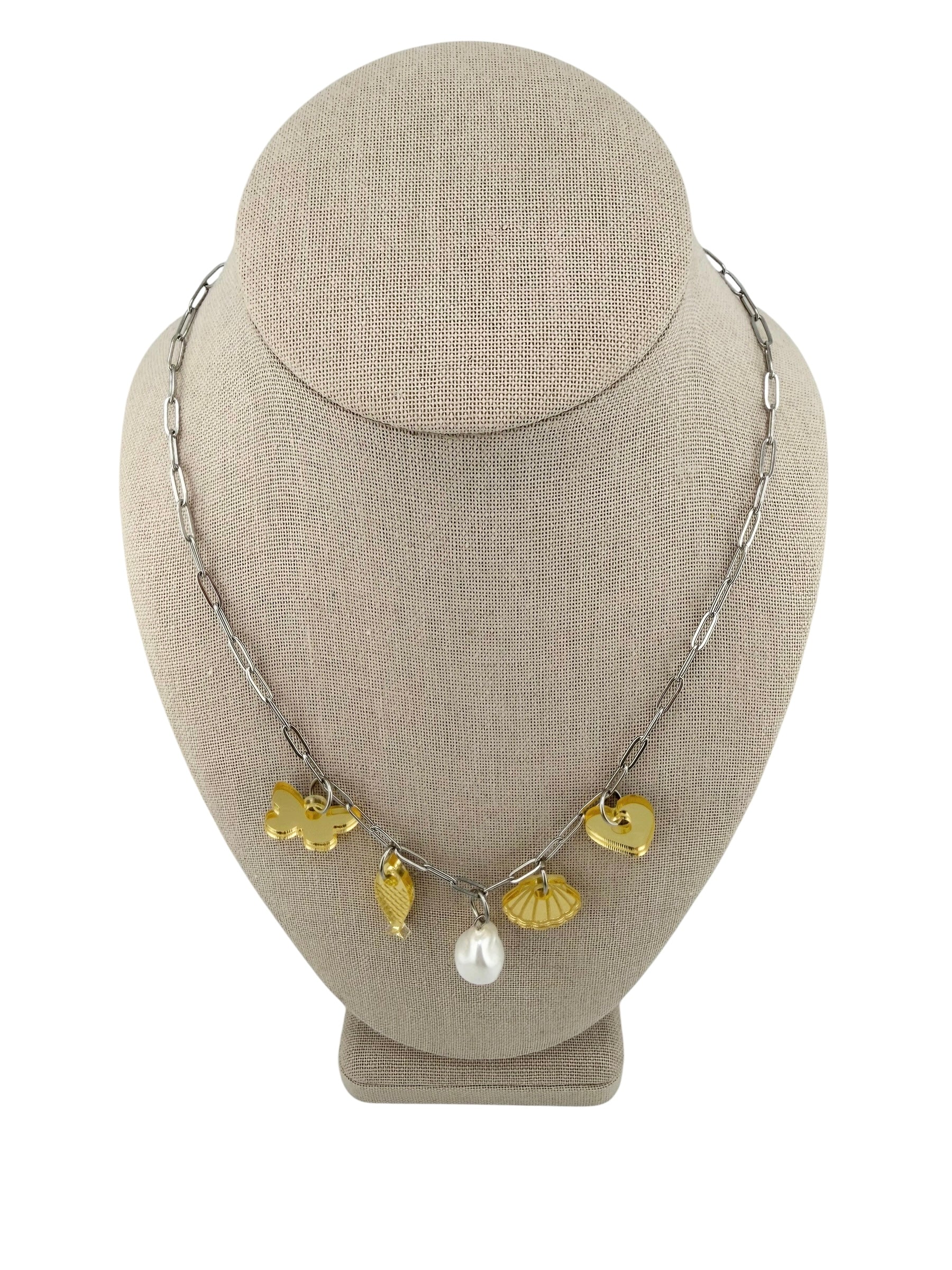 Golden Shores Charm Necklace