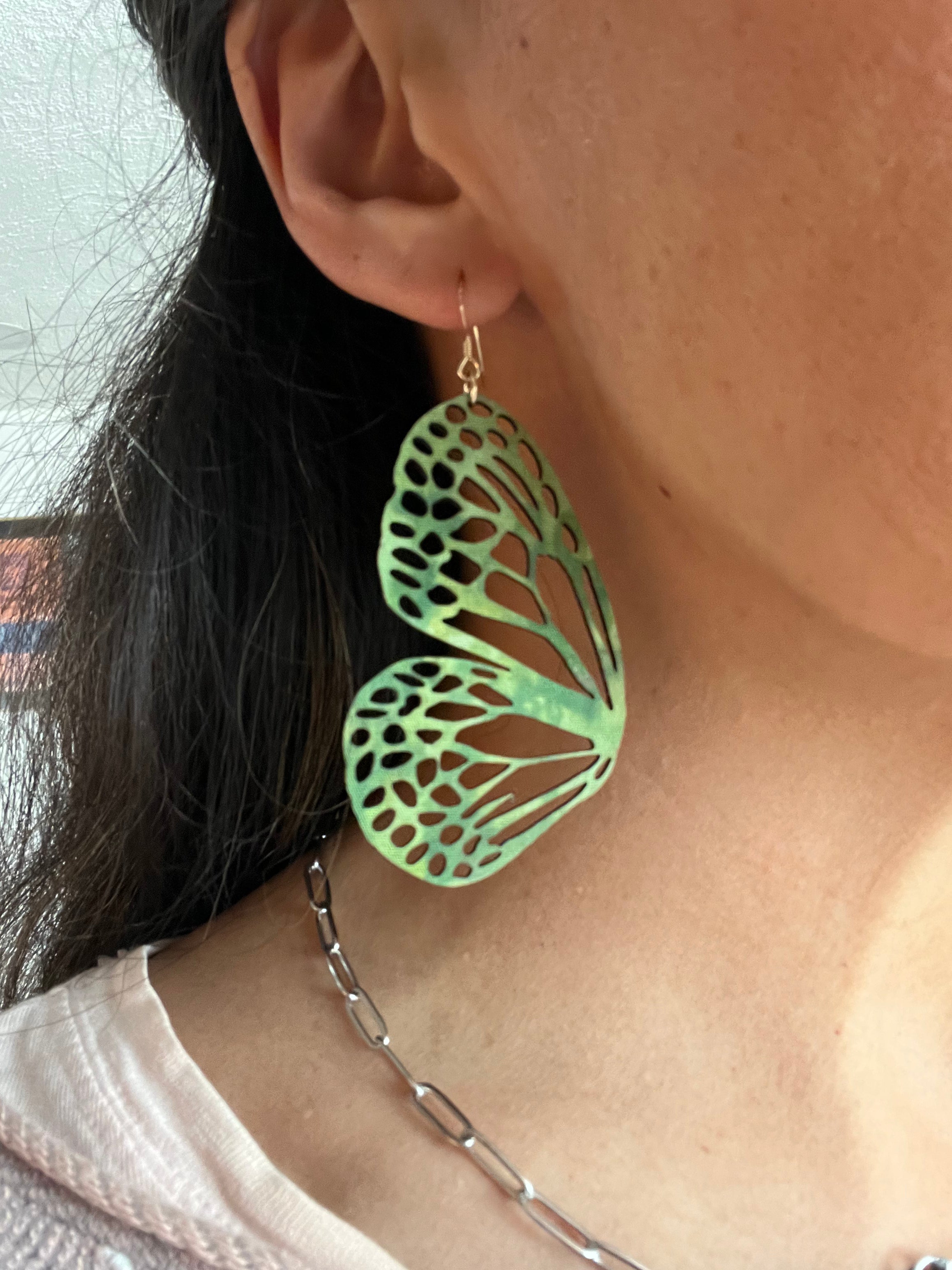 Green Batik Butterfly Wing