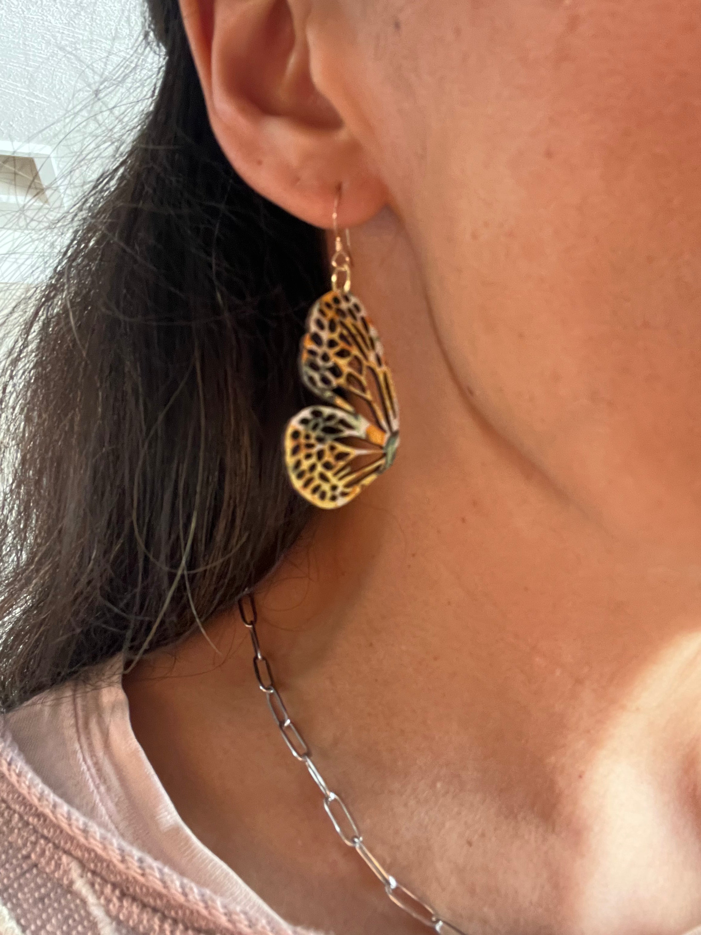 Solaria Bloom Butterfly Wing Earrings