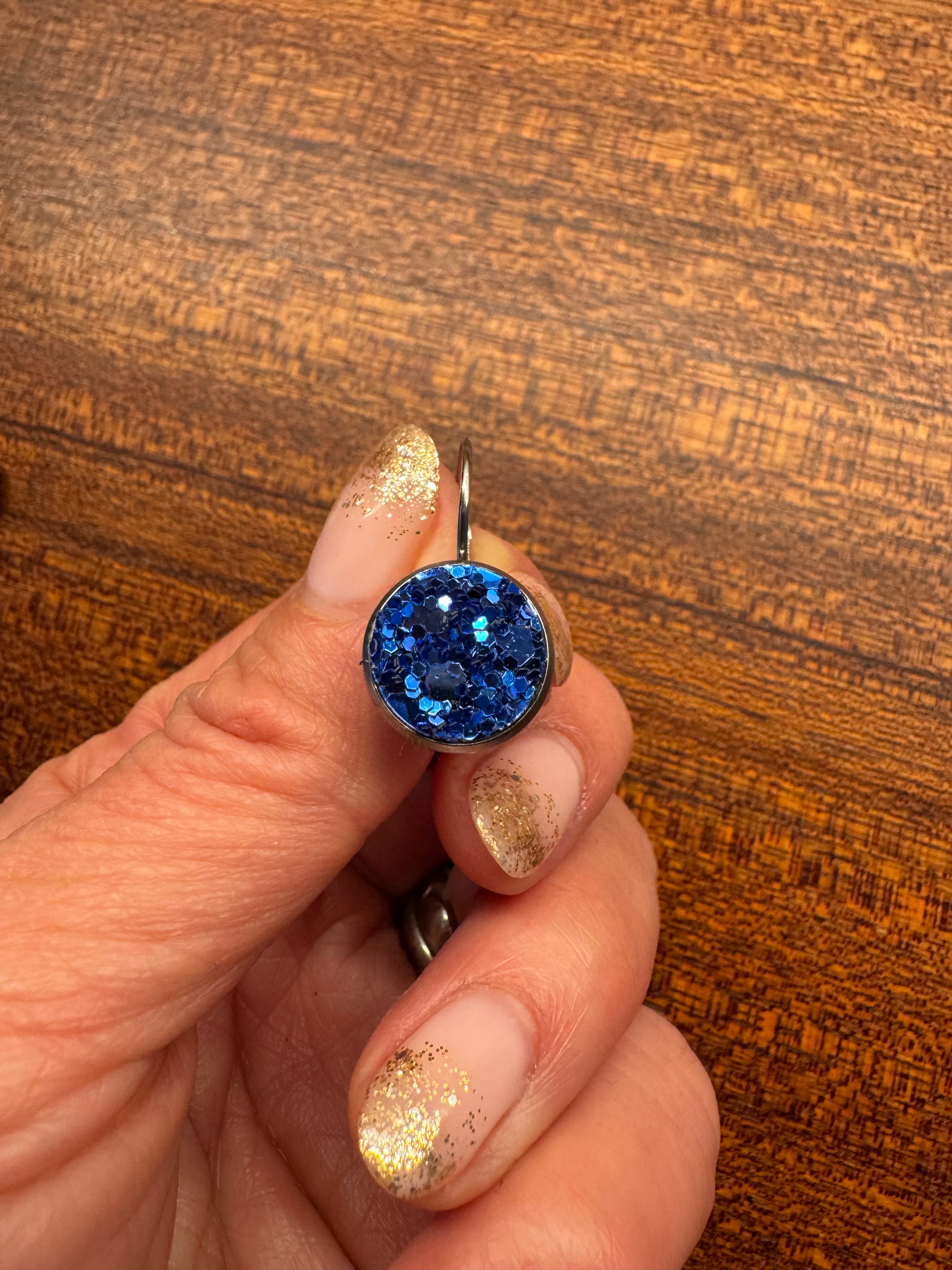 Sparkle Leverback Earrings