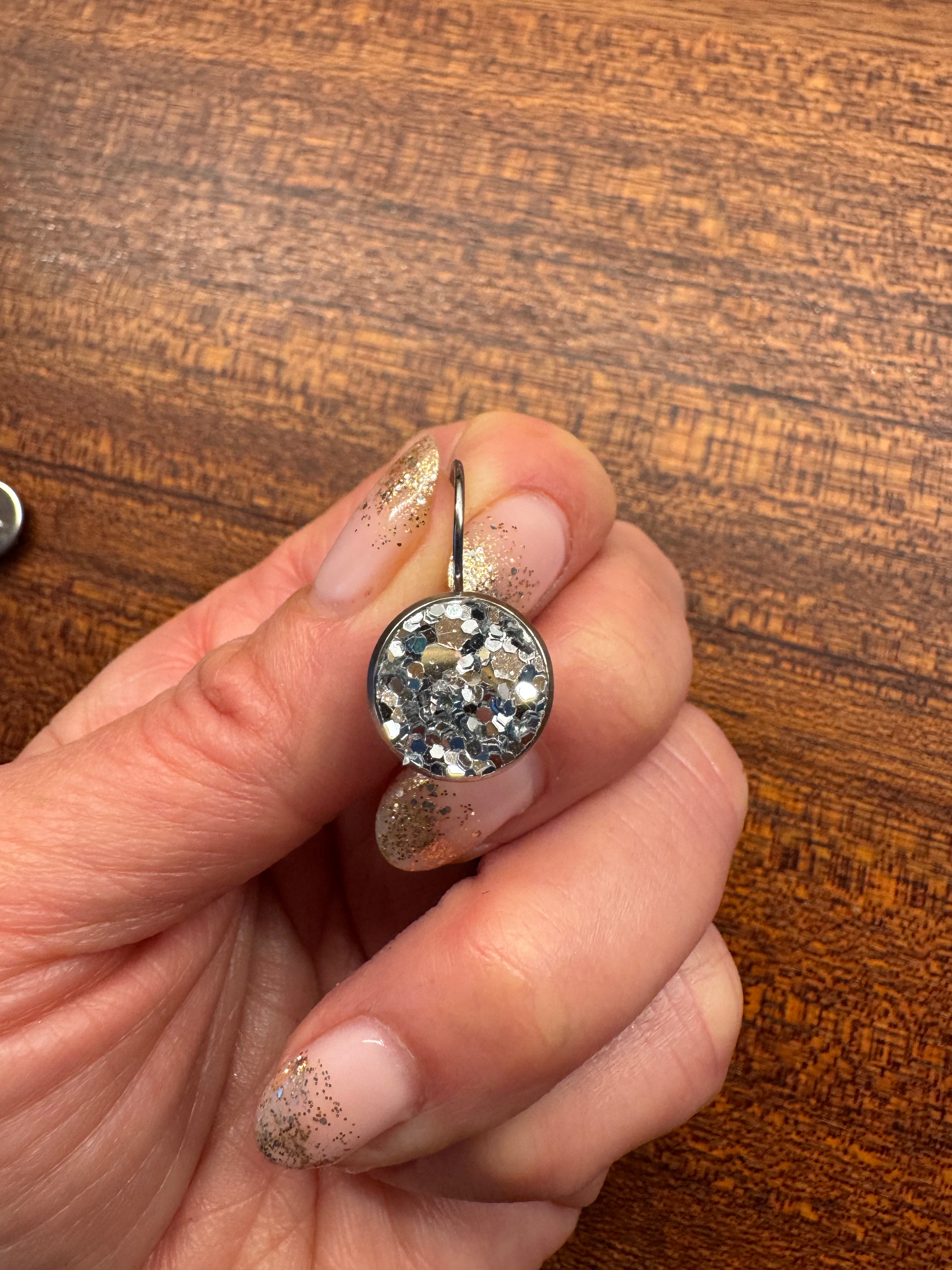 Sparkle Leverback Earrings