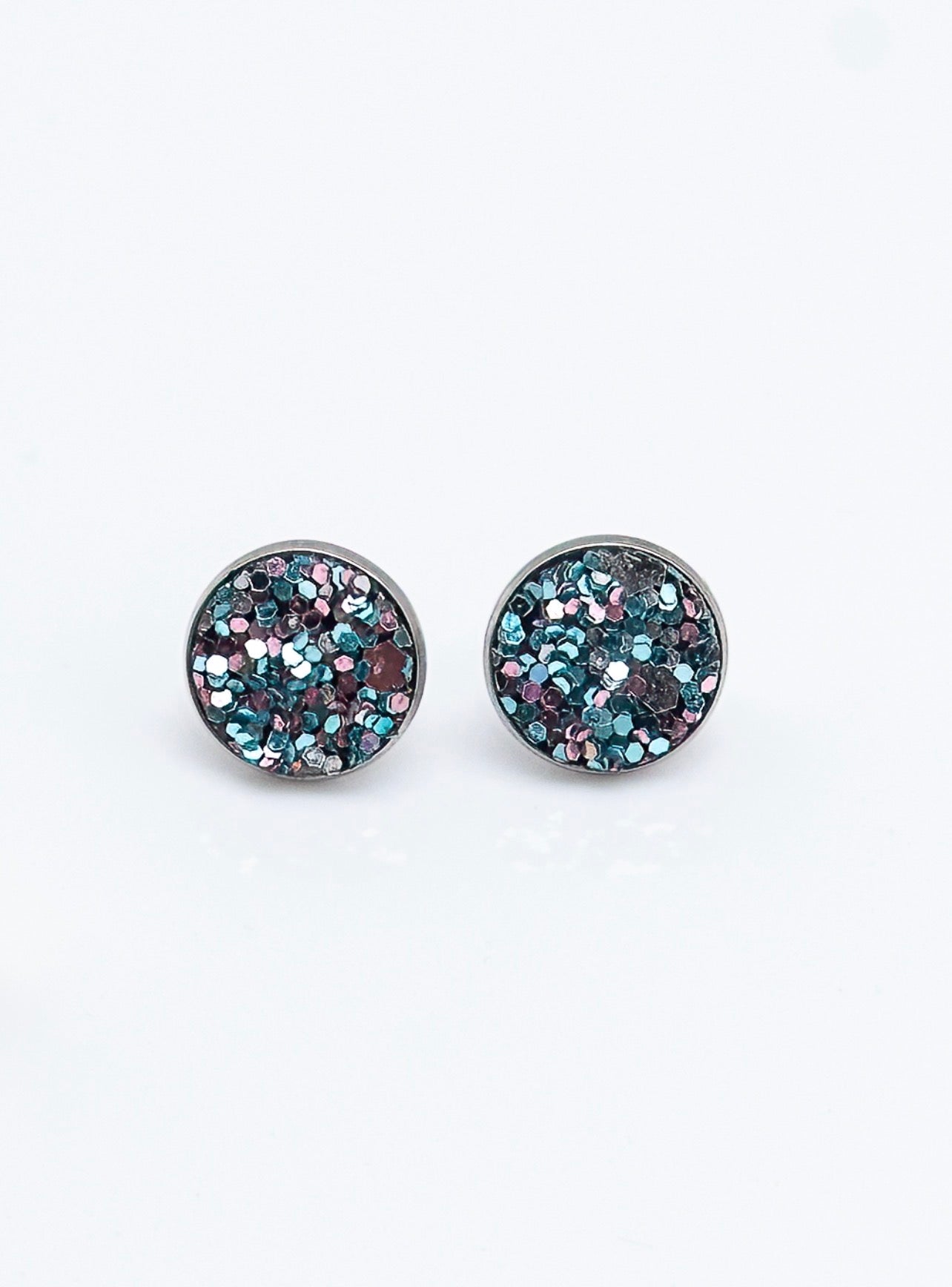 Mermaid Sparkle Stud Earrings