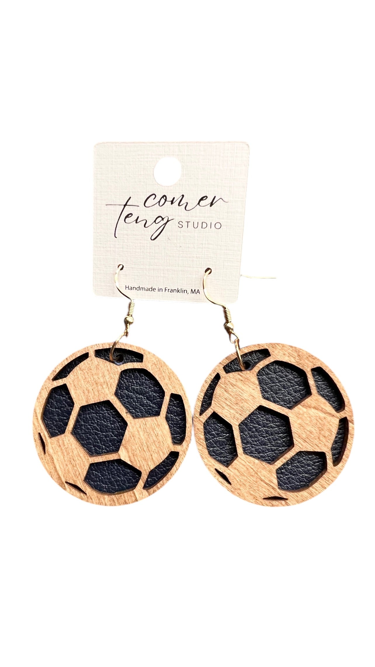 ⚽ Soccer Earrings – Custom Colors