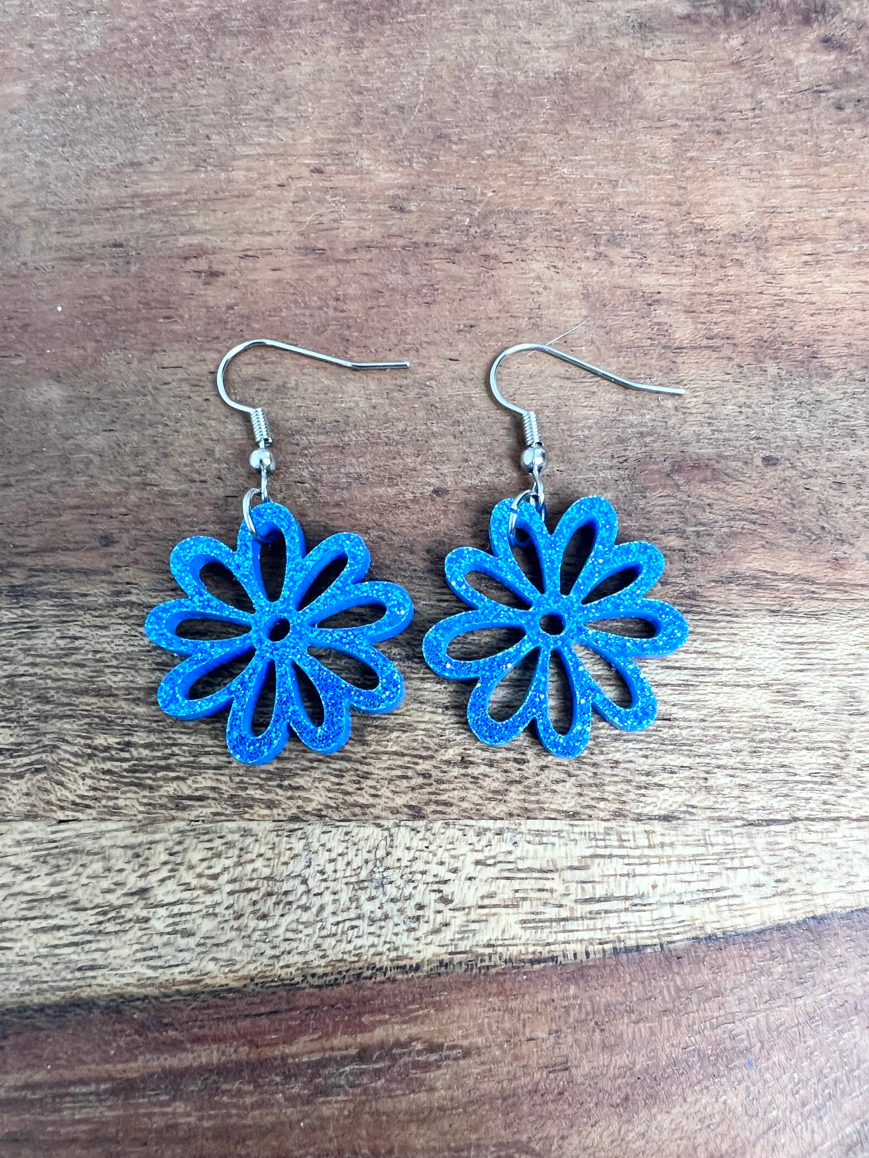Acrylic Flower Earrings