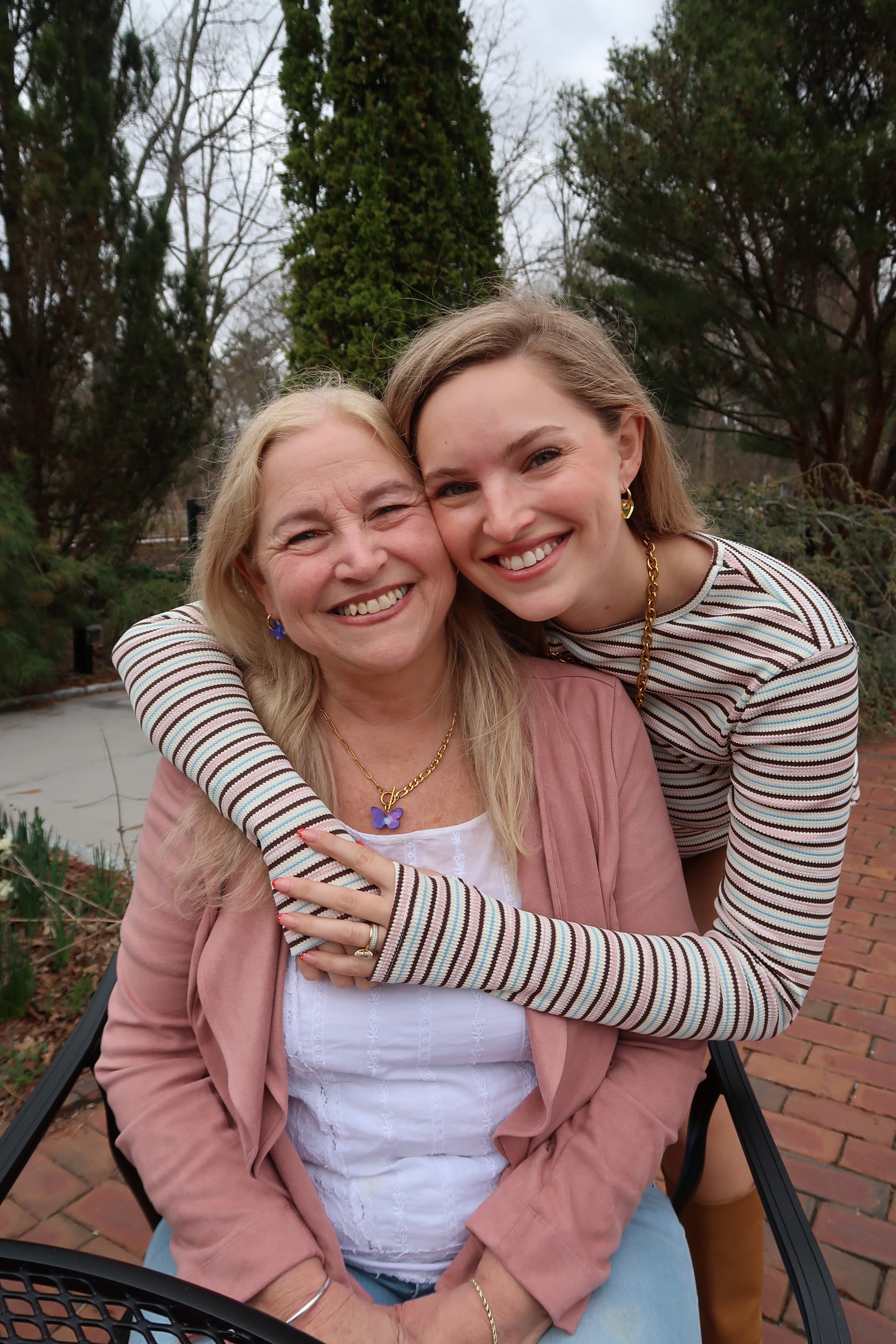 With Love Butterfly Charm Jewelry Set (Necklace + Hoops)