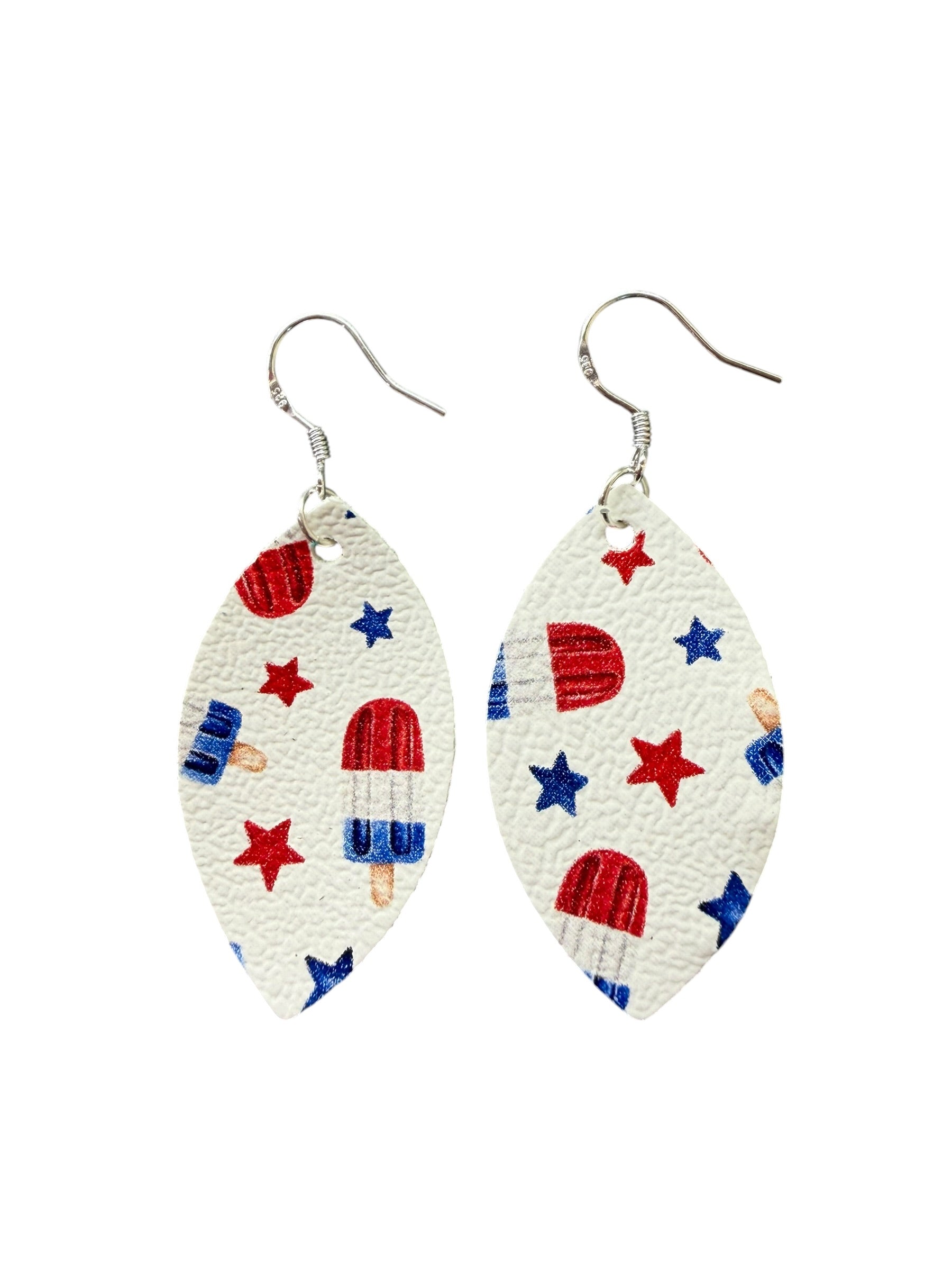 Firecracker Popsicle Mini Leaf Earrings
