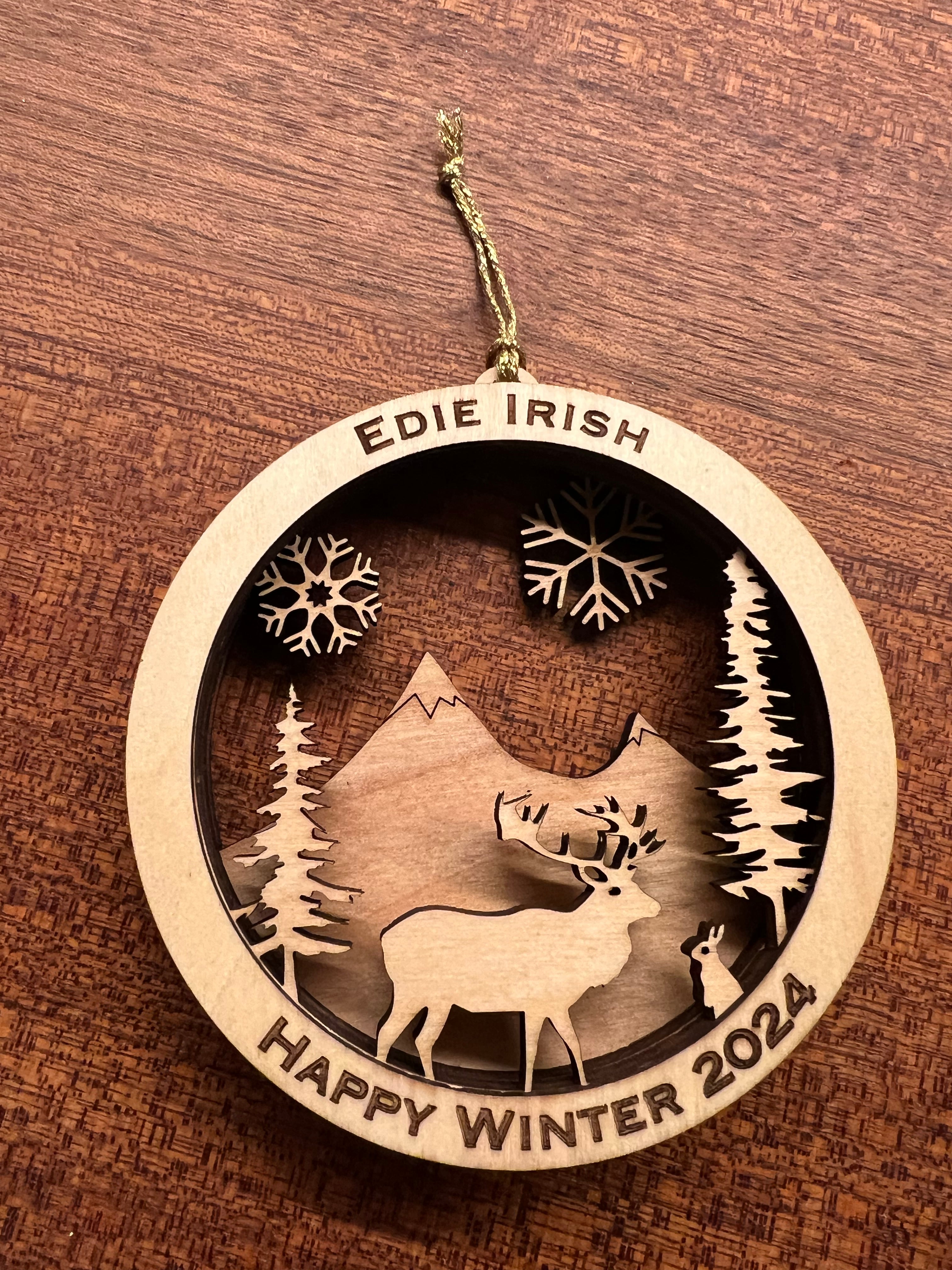 Personalized Wooden Ornament