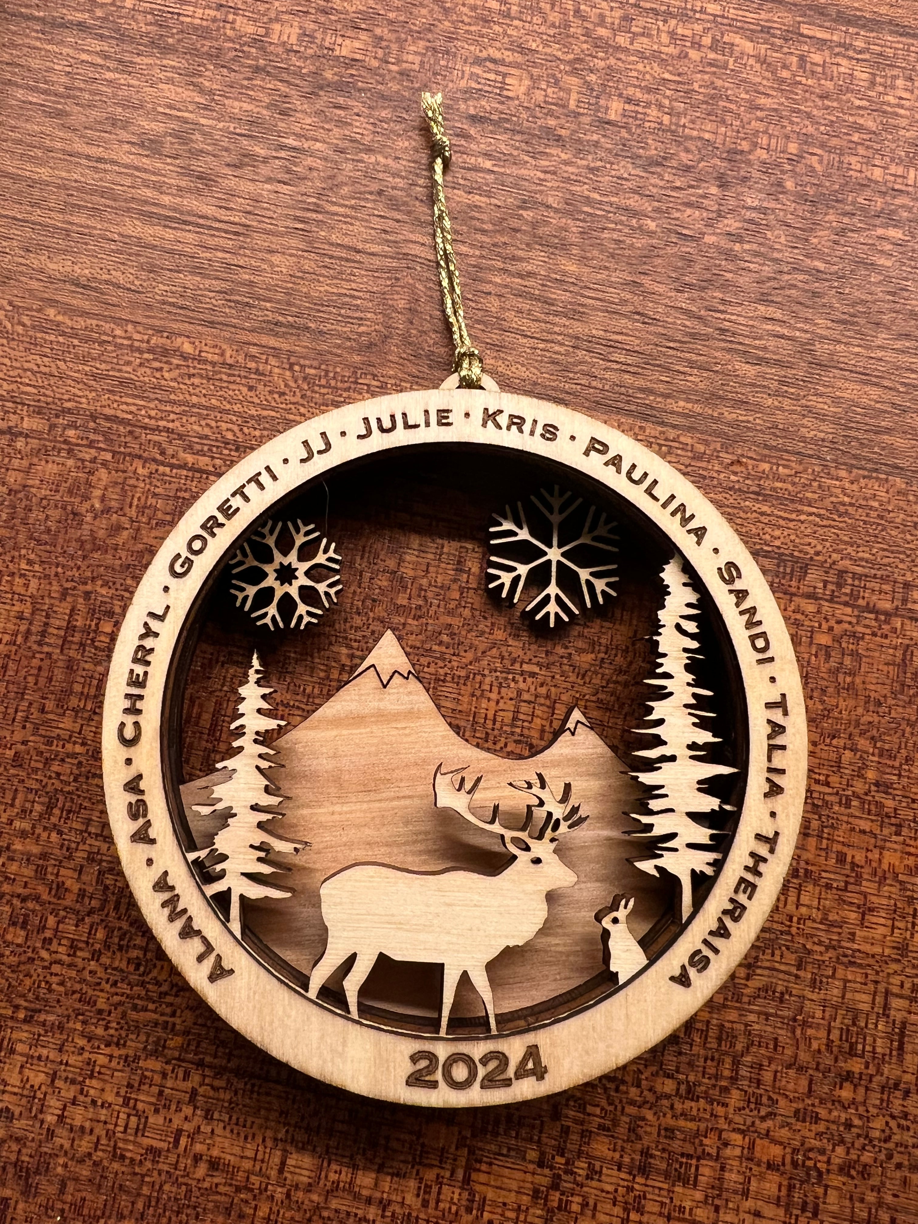 Personalized Wooden Ornament