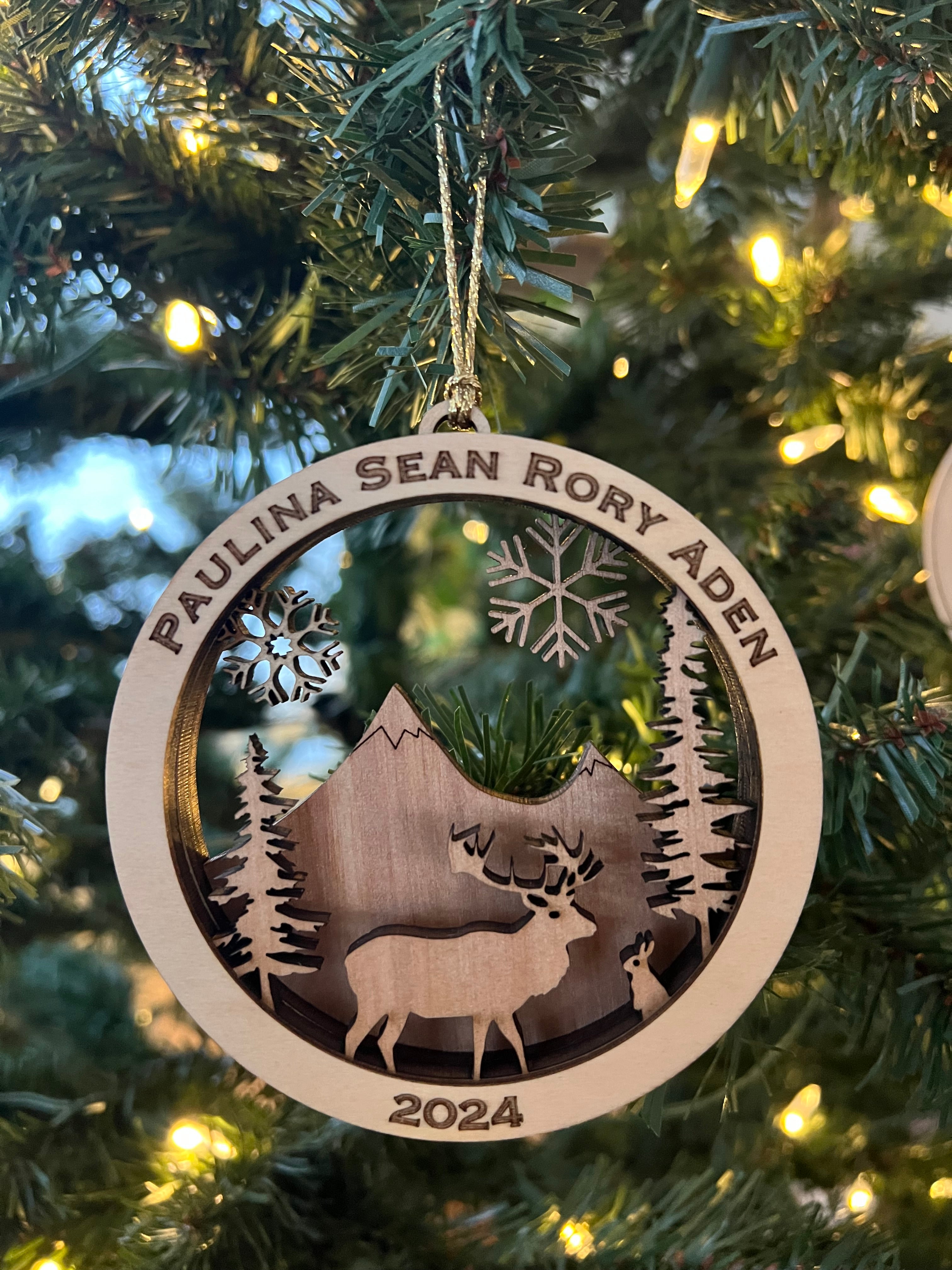 Personalized Wooden Ornament