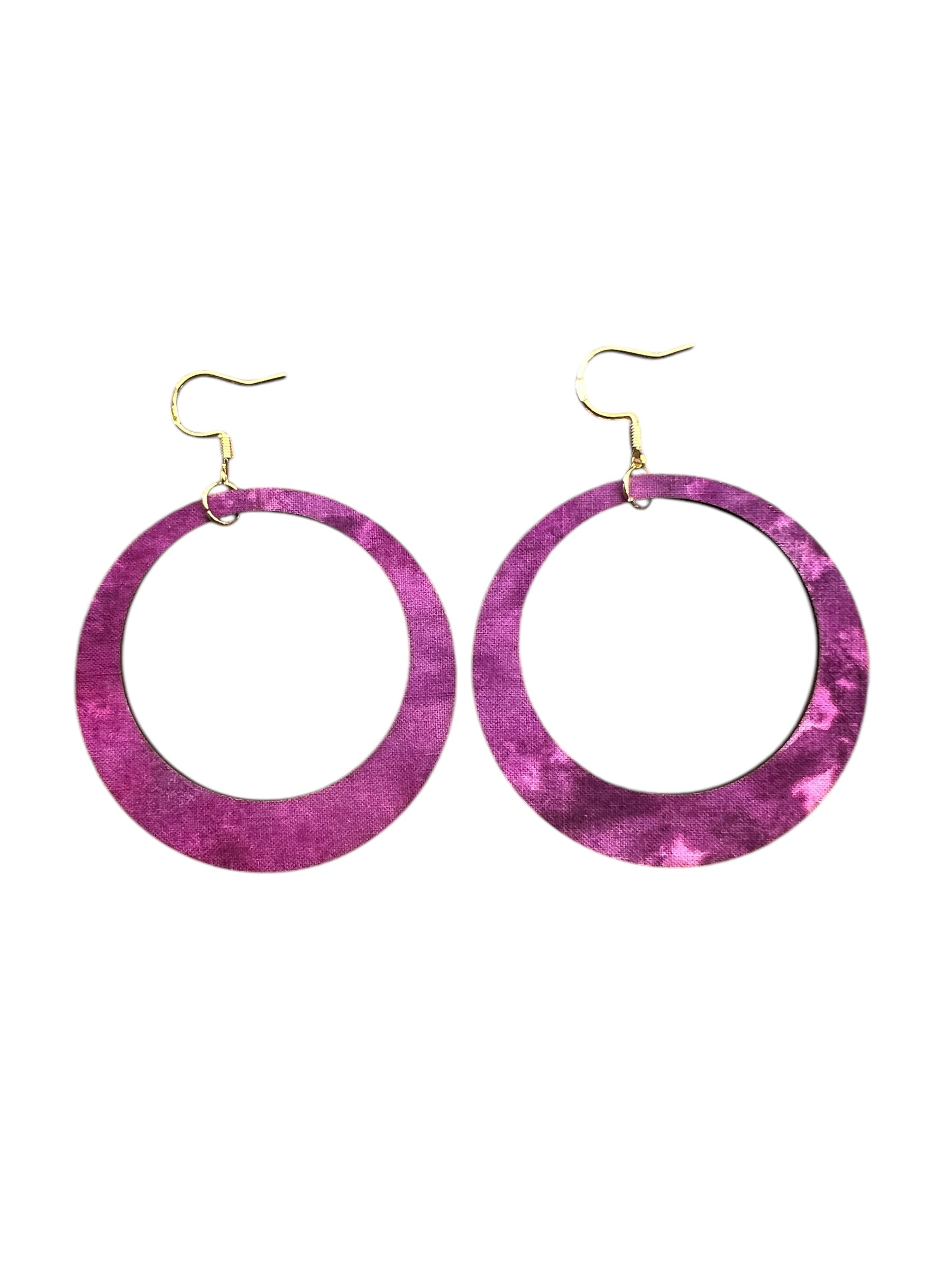 Purple Batik Hoop