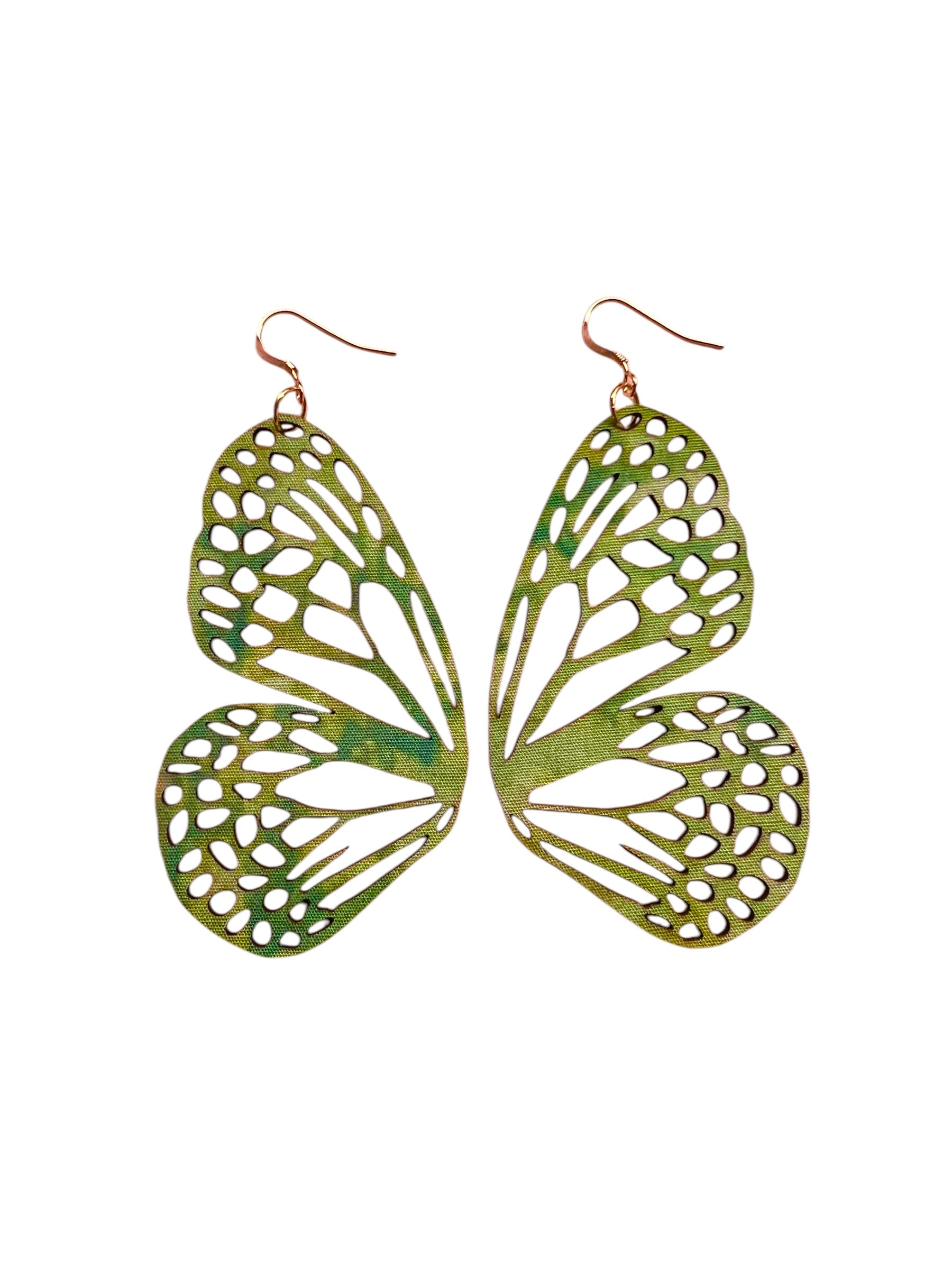 Green Batik Butterfly Wing