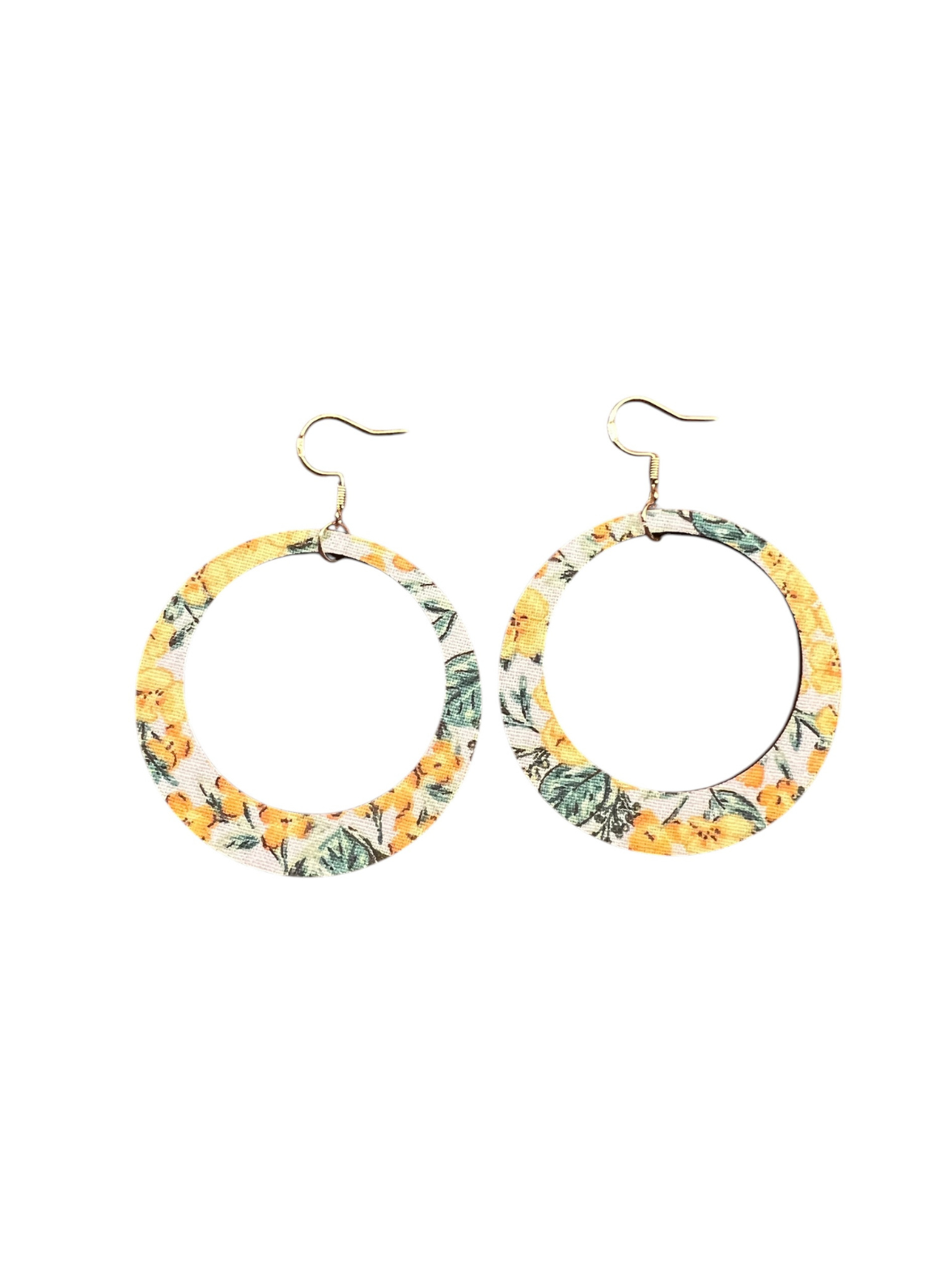 Reloved Large Sunshine Floral Hoop Earrings