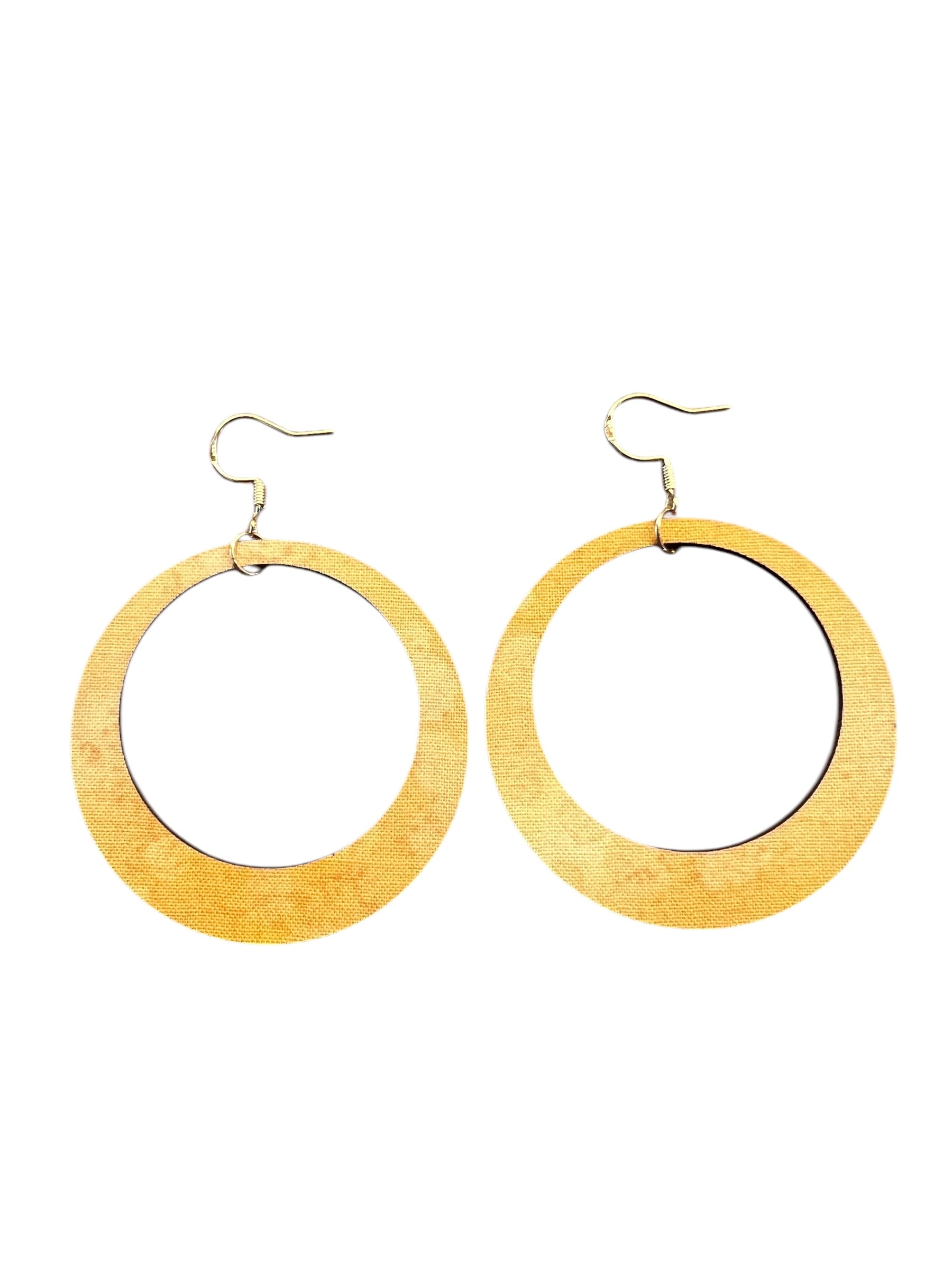 Yellow Batik Hoop