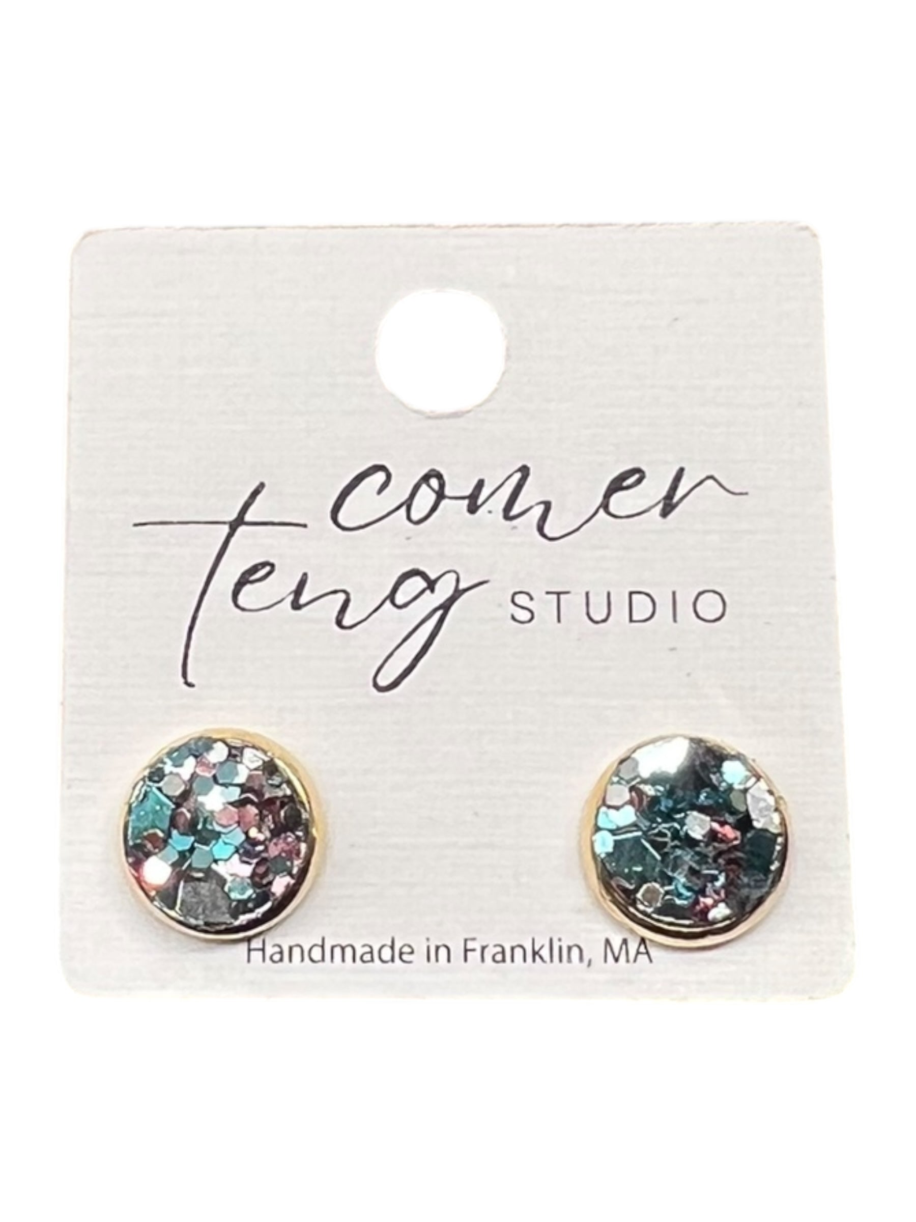 Mermaid Sparkle Stud Earrings