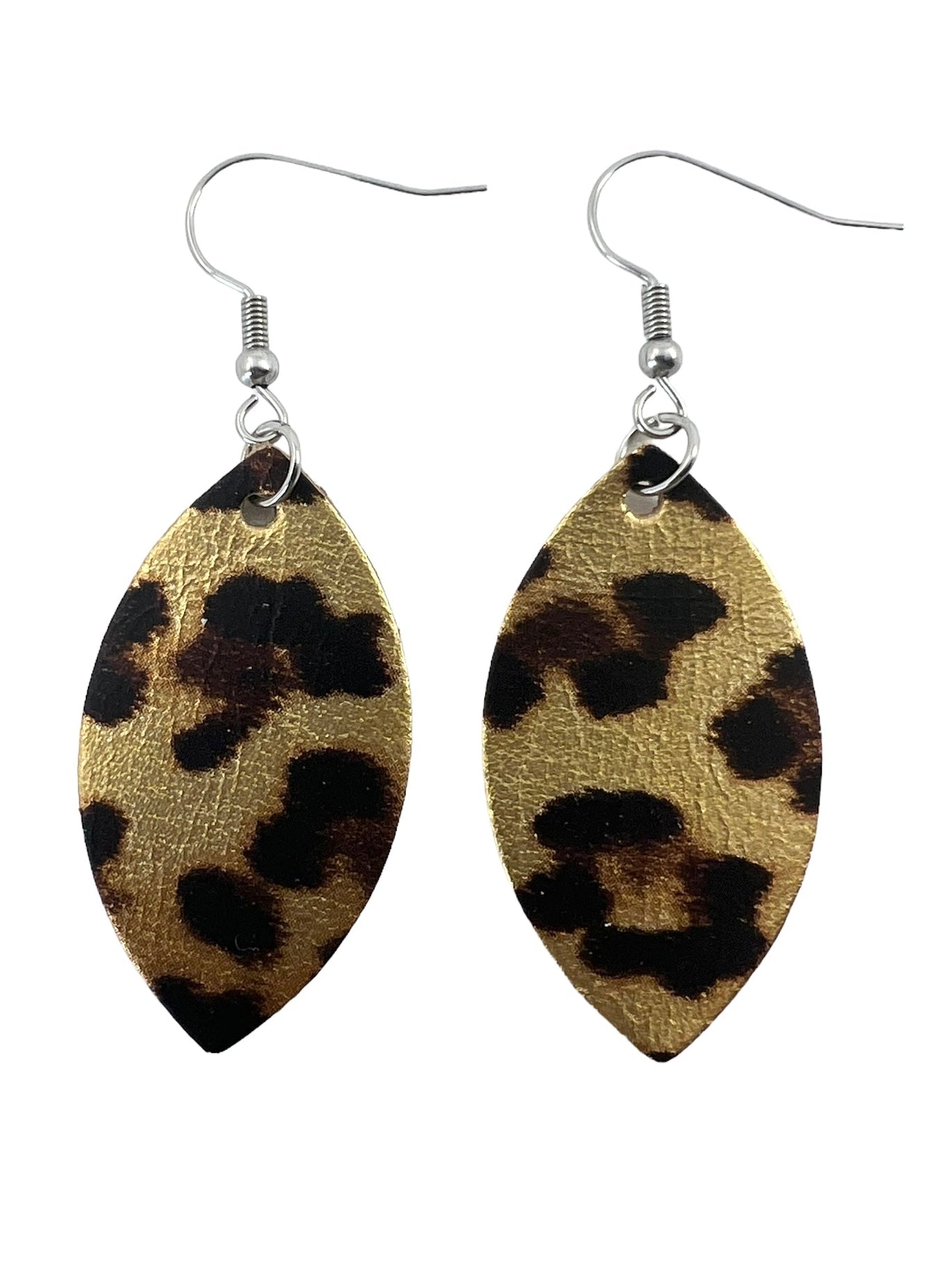 Animal Print Mini Leaf Earrings