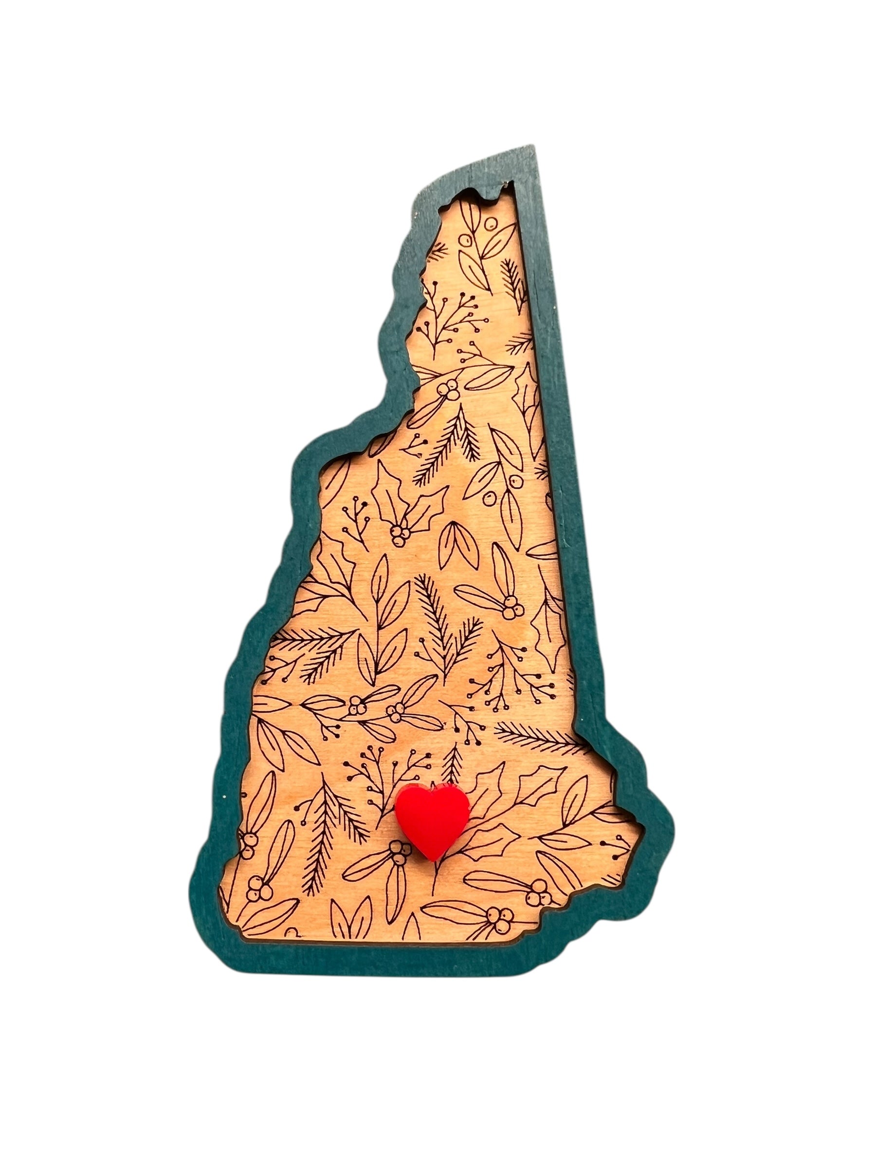 Winter Floral State Ornaments & Magnets – All 50 States
