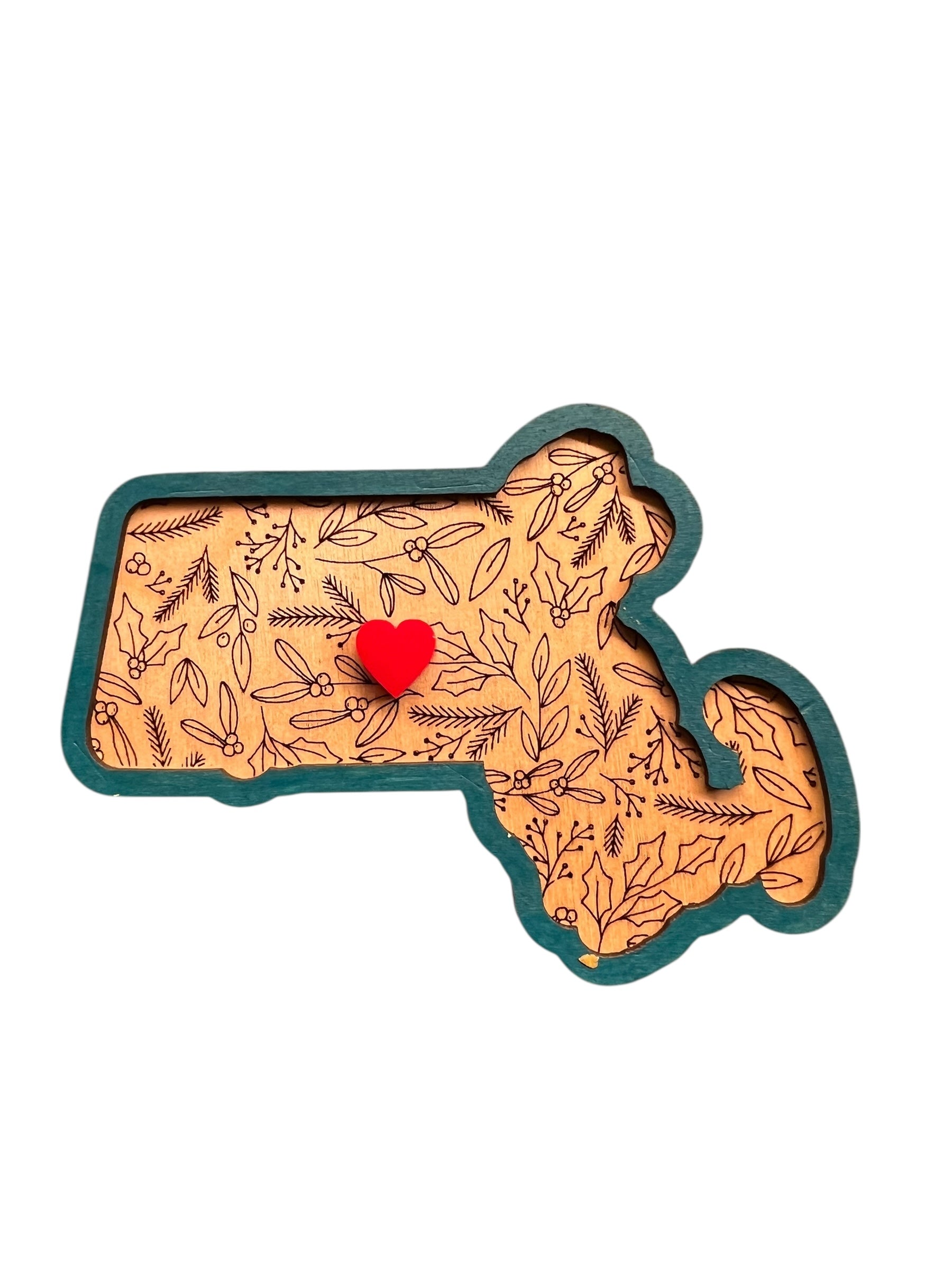 Winter Floral State Ornaments & Magnets – All 50 States