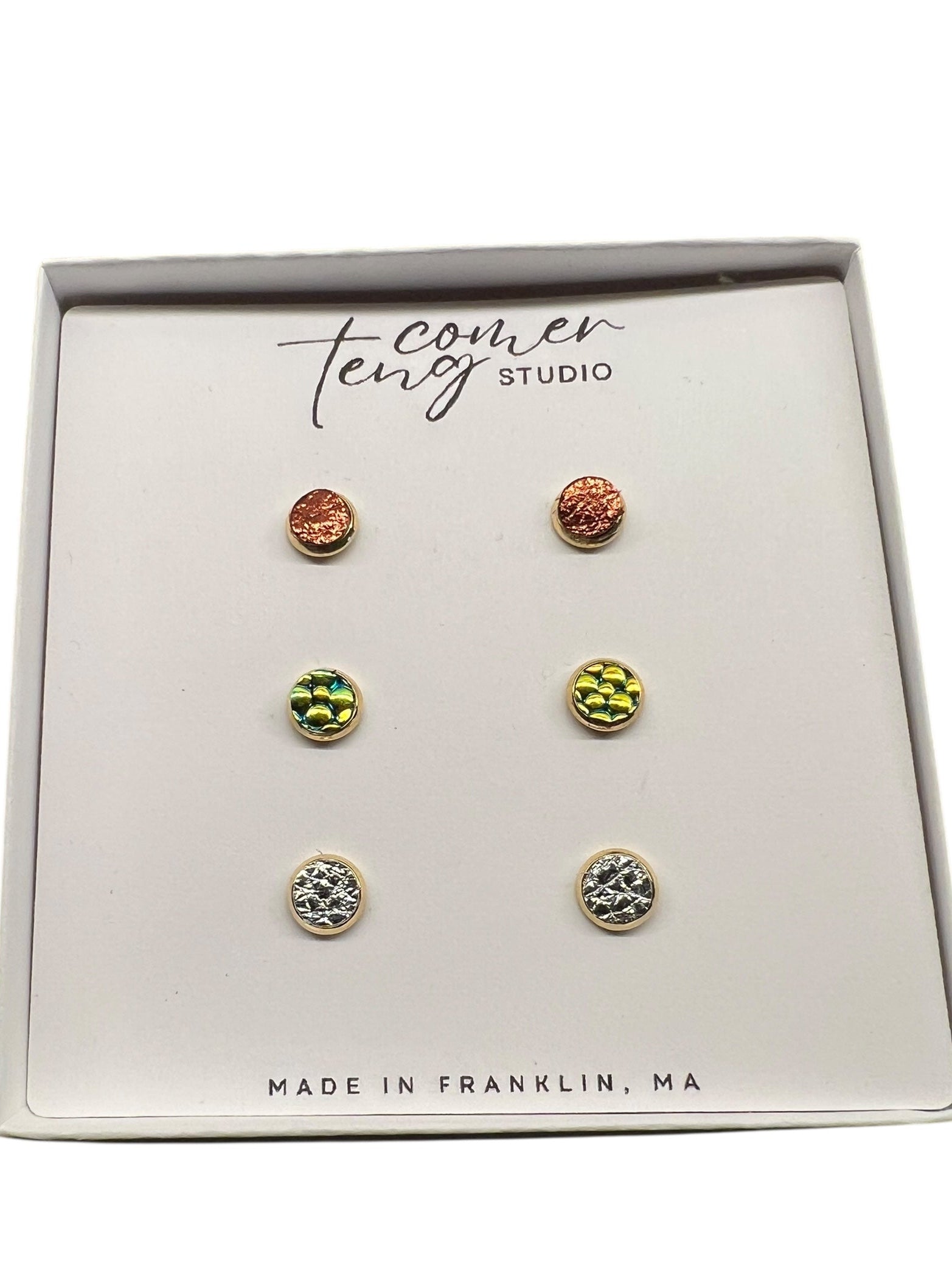 Mini Stud Earring Trio-Choose Your Colors!