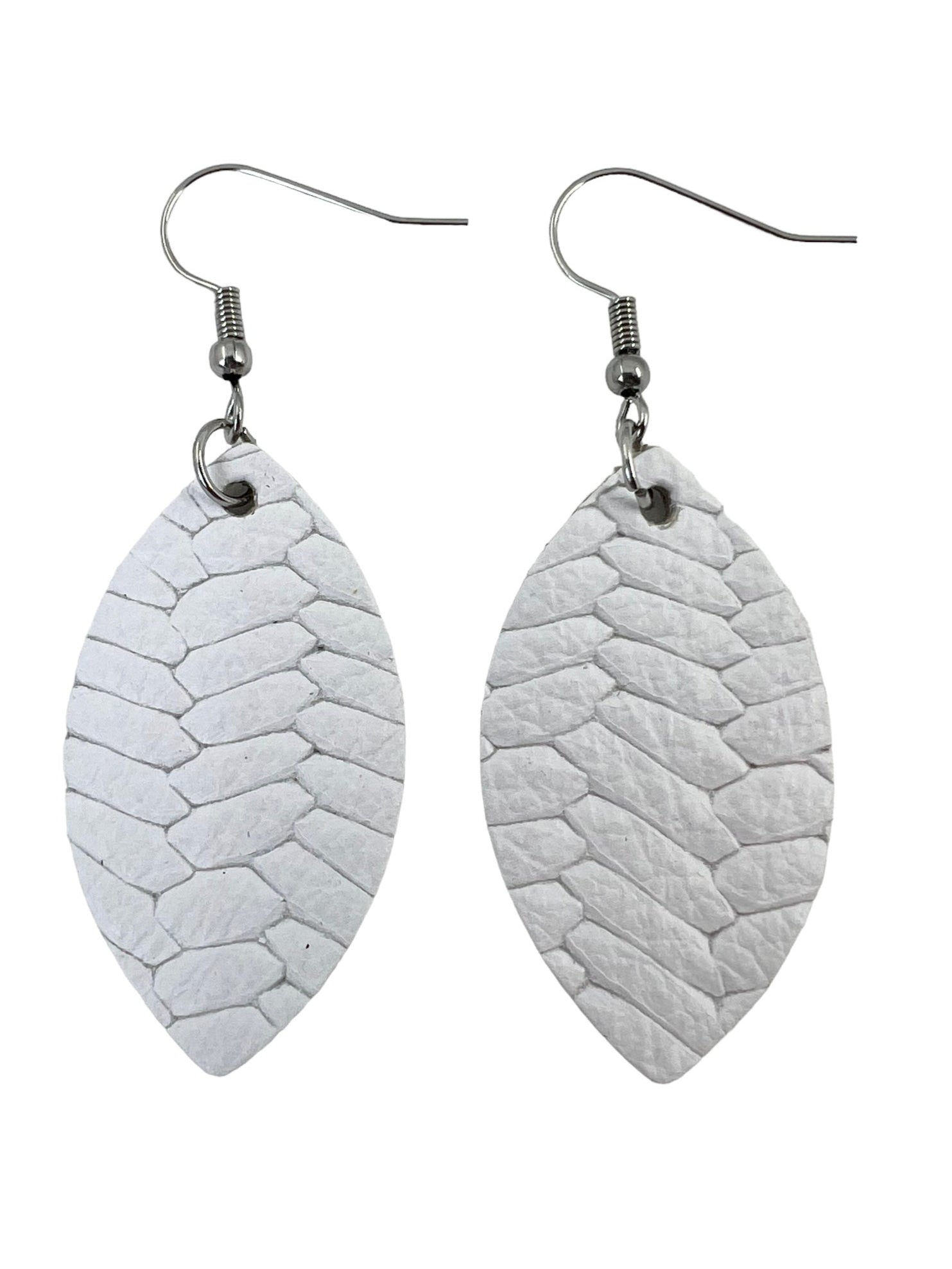 Mini Fishtail Leather Leaf Earrings Collection
