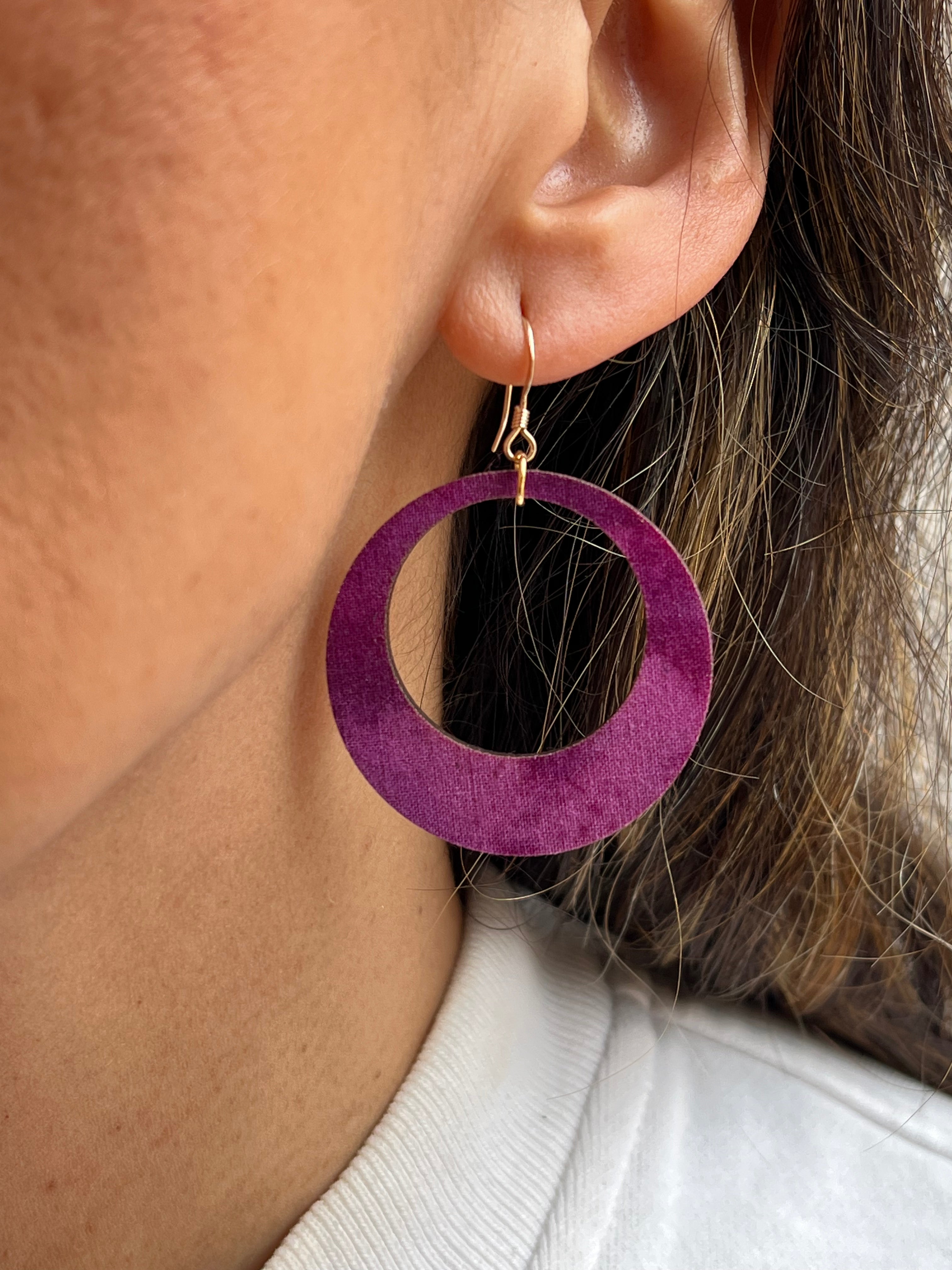 Purple Batik Hoop