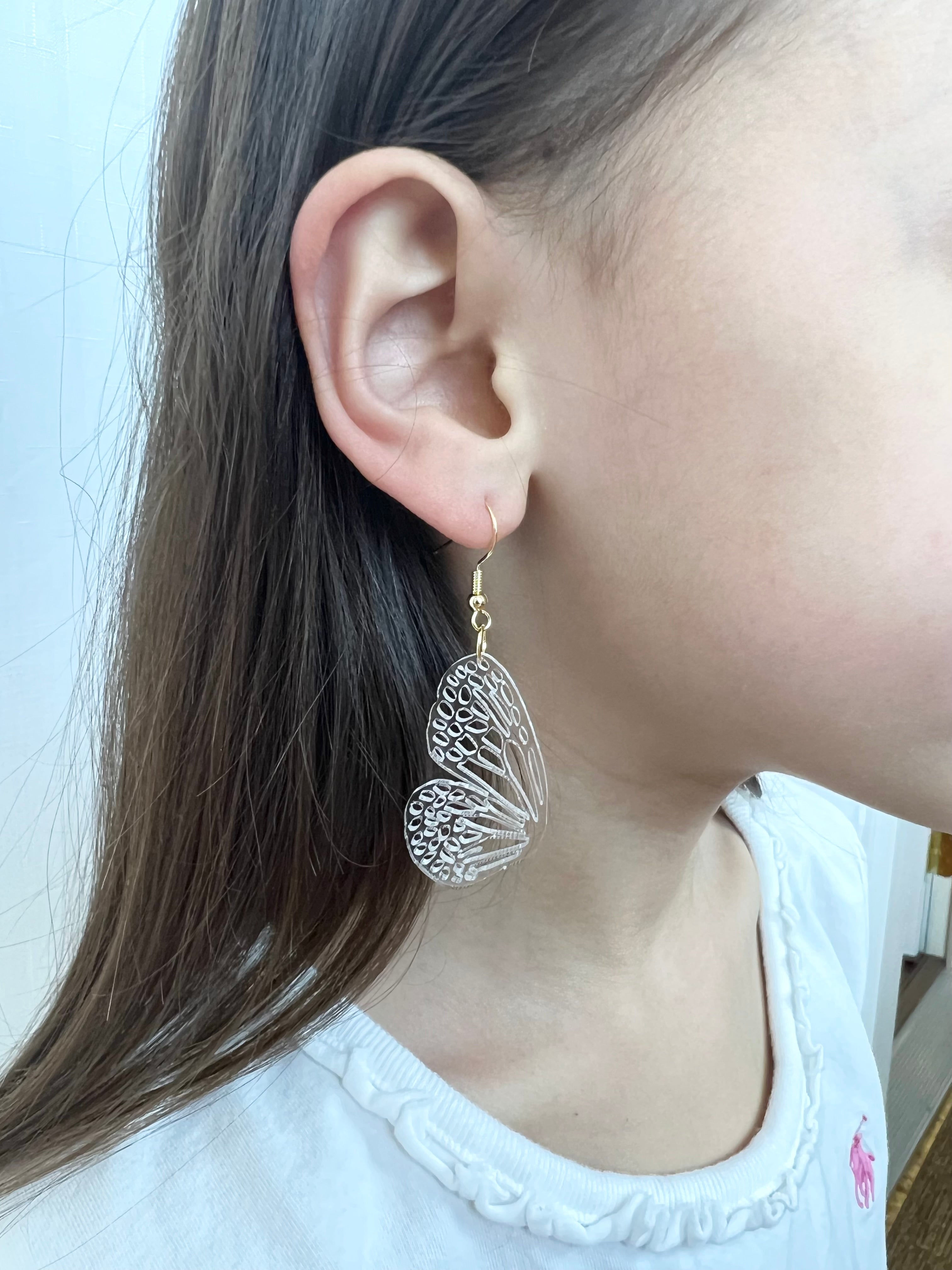 Sparkle Acrylic Butterfly Earrings