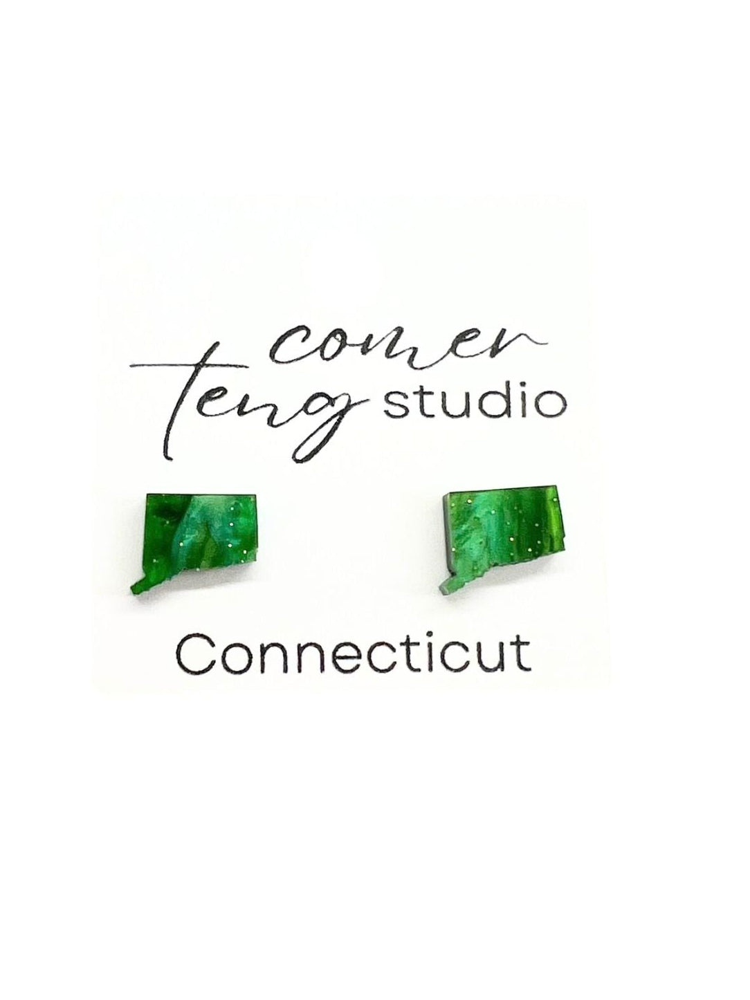 New England State Stud Earrings