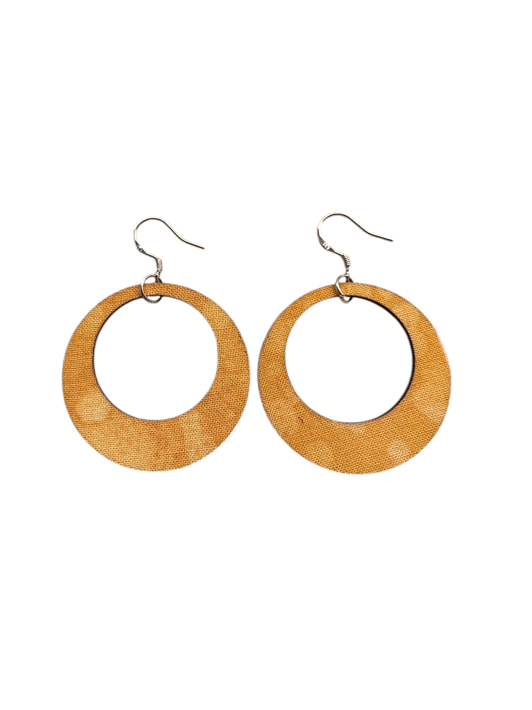 Yellow Batik Hoop