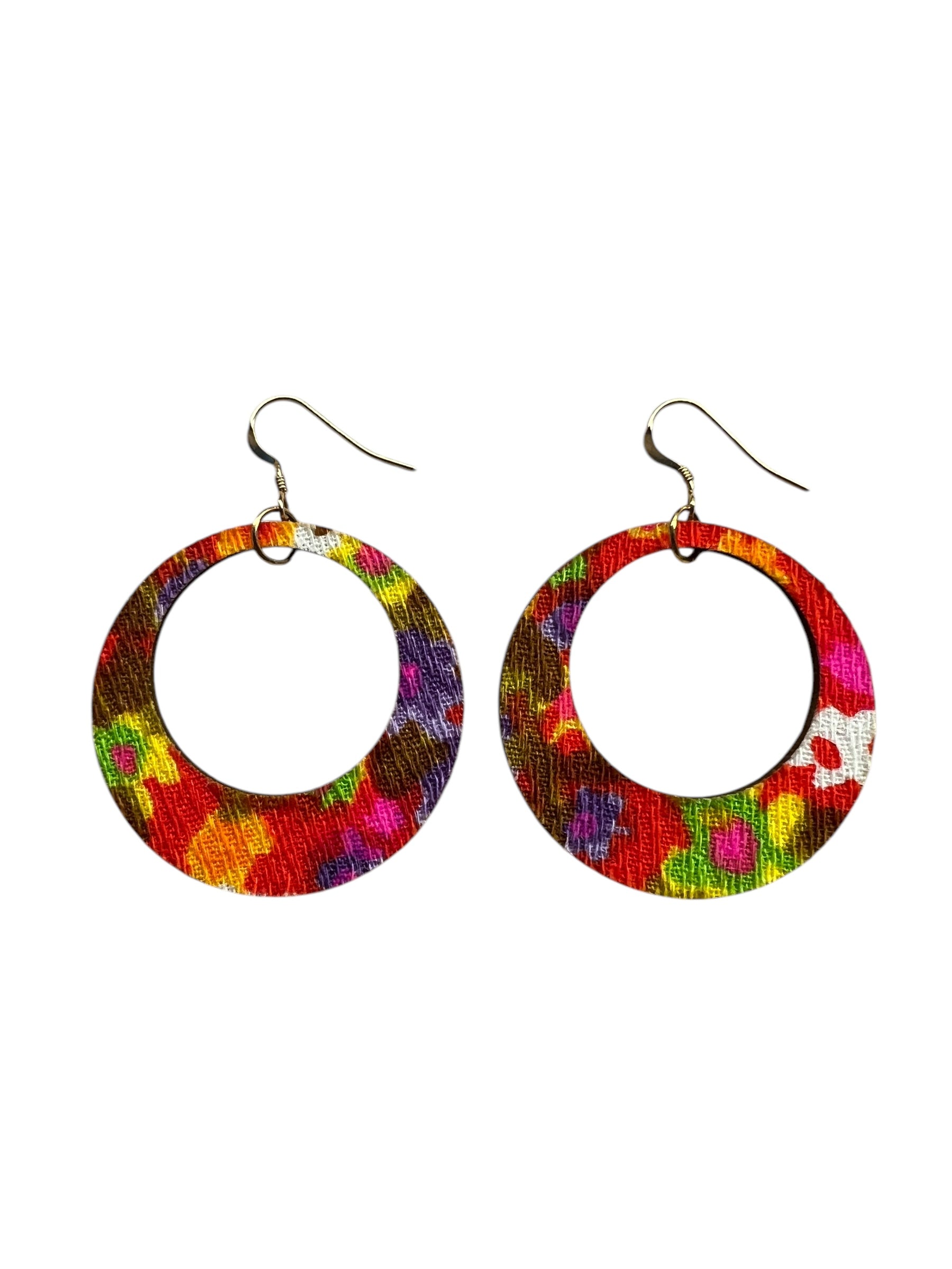 Retro Floral Hoop