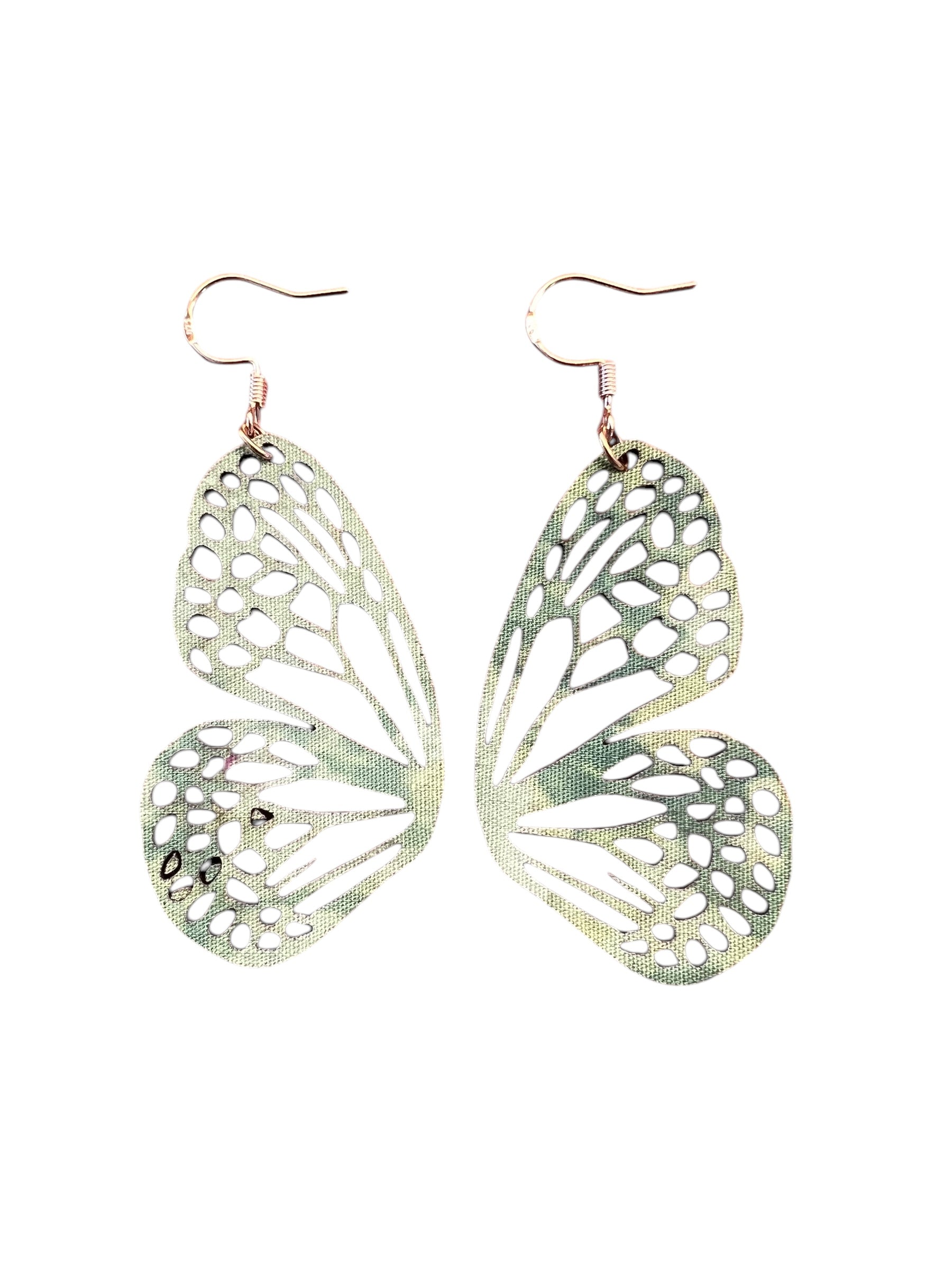 Green Batik Butterfly Wing