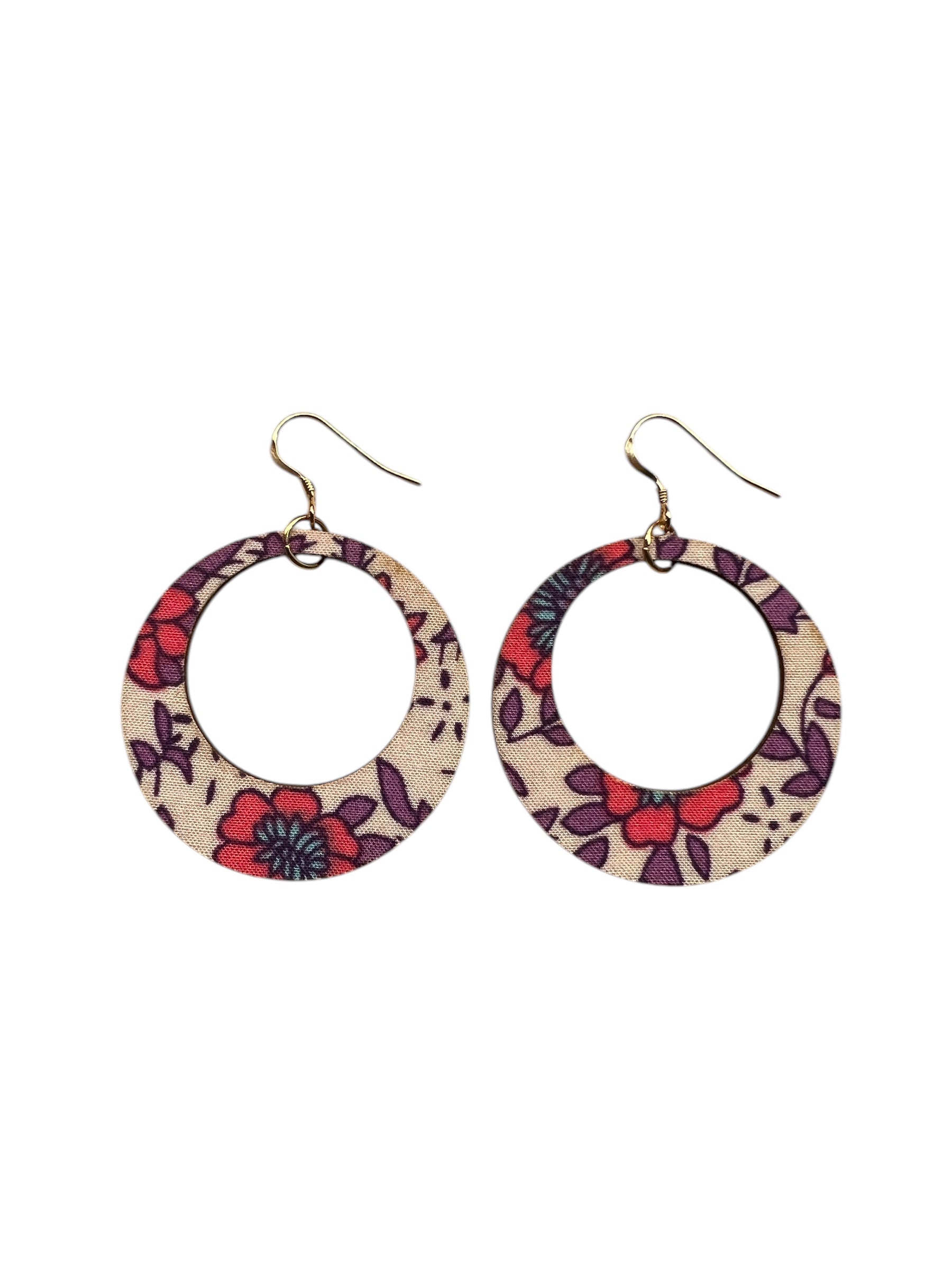 Boho Floral Hoop