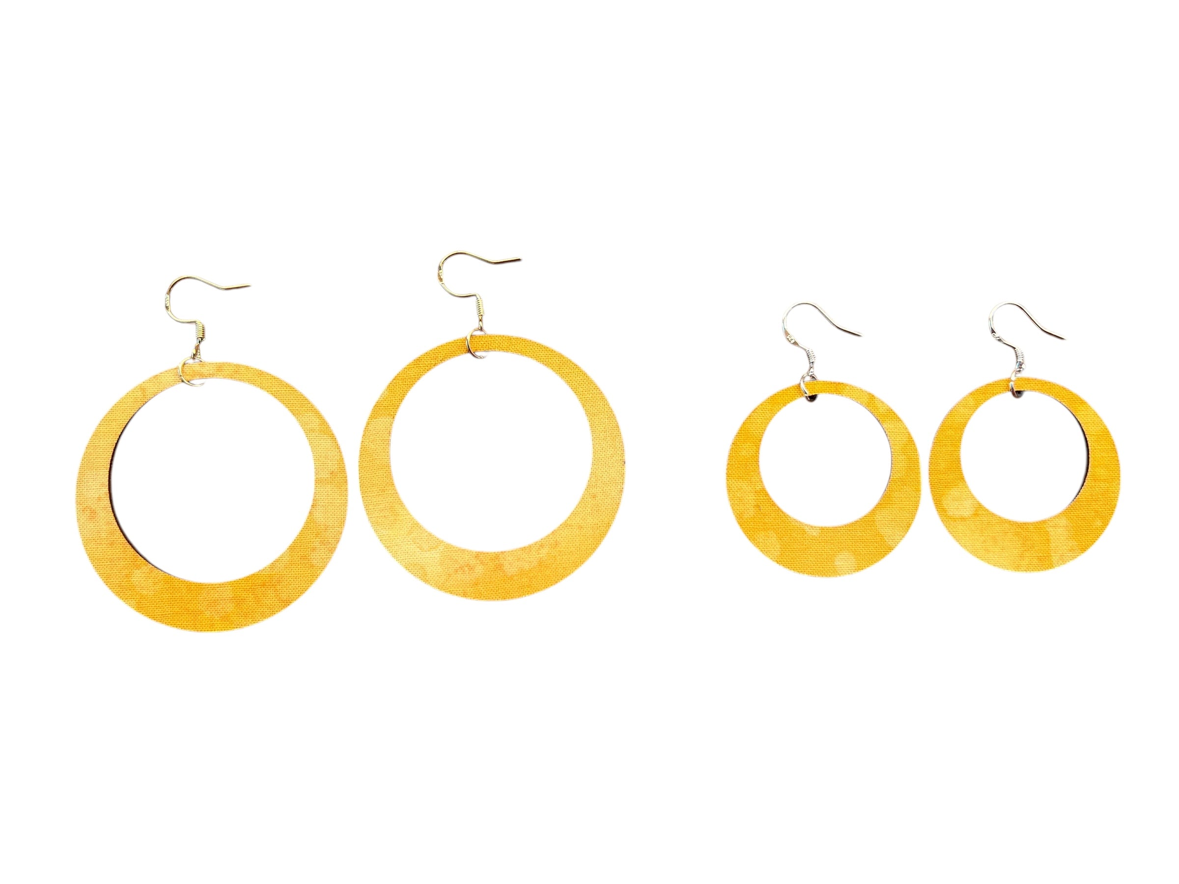 Yellow Batik Hoop