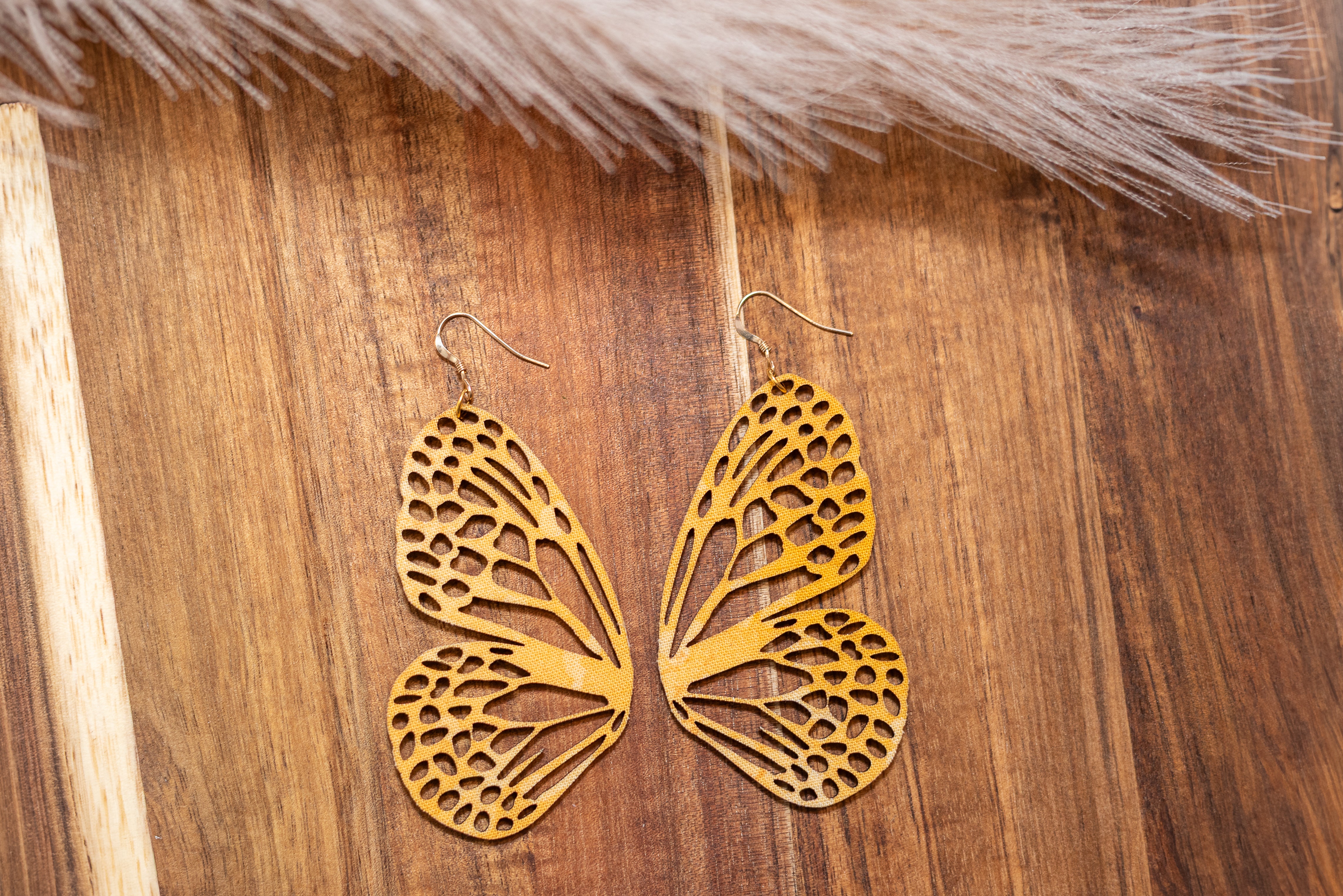 Yellow Batik Butterfly Wing