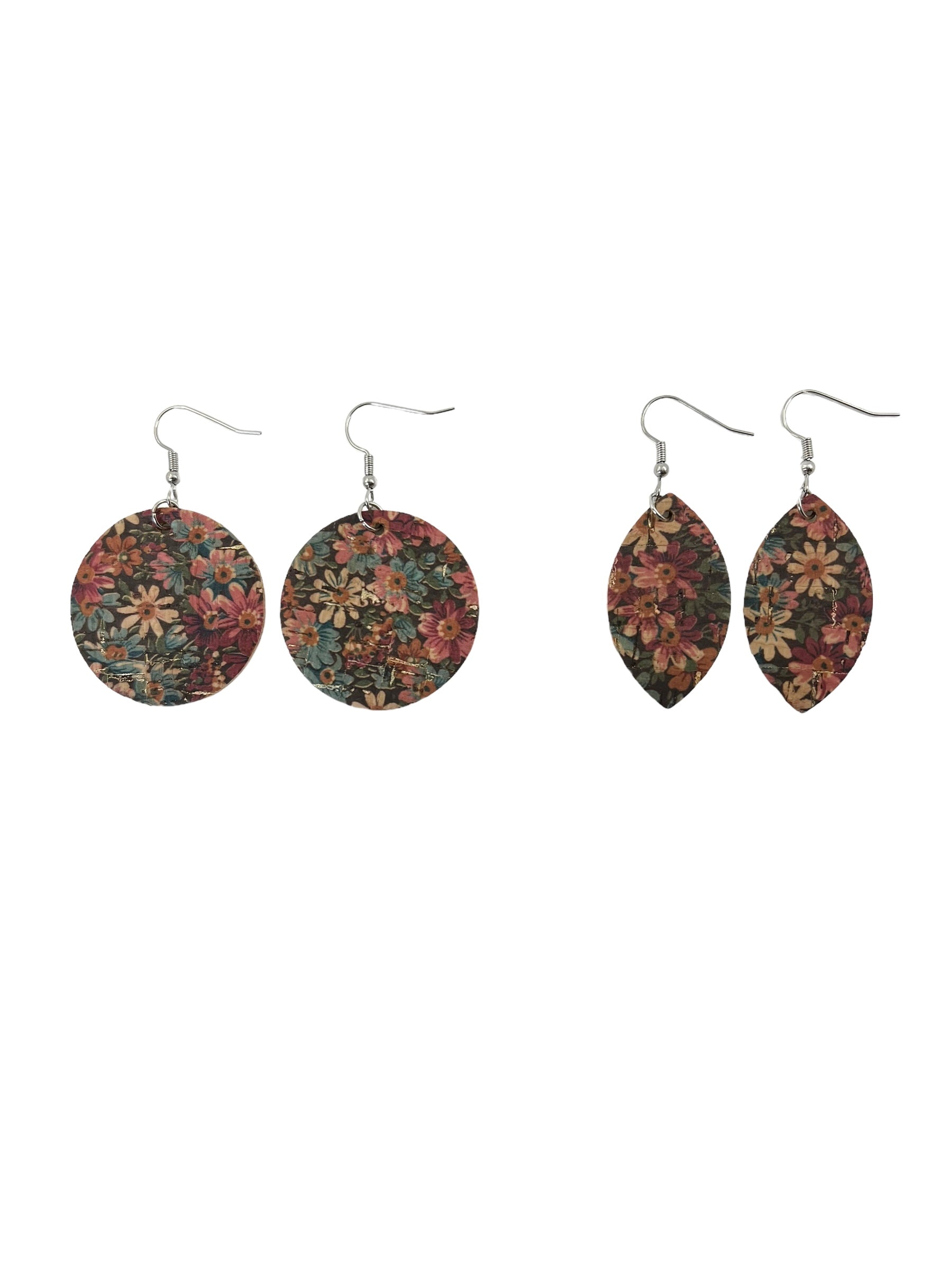 Autumn Floral Cork Earrings