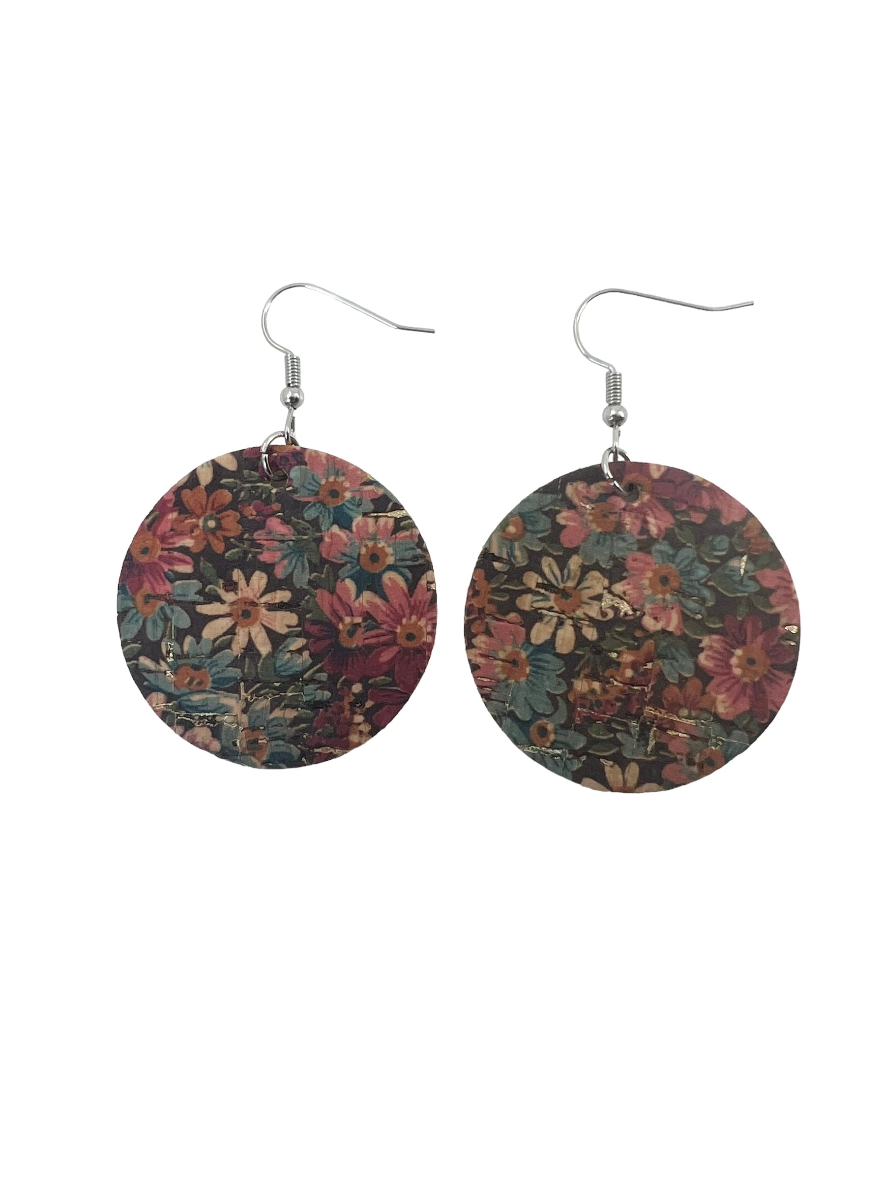 Autumn Floral Cork Earrings