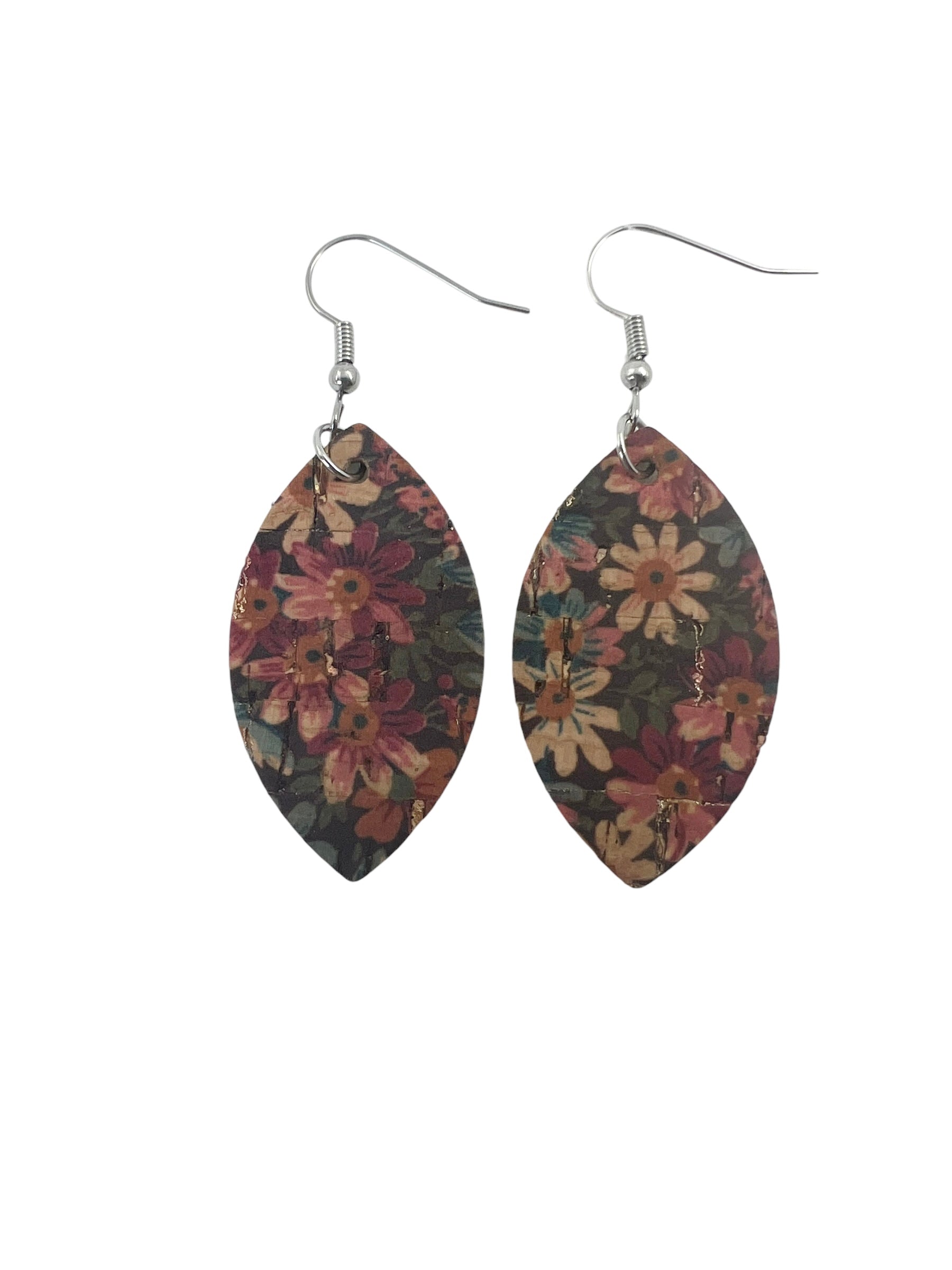 Autumn Floral Cork Earrings