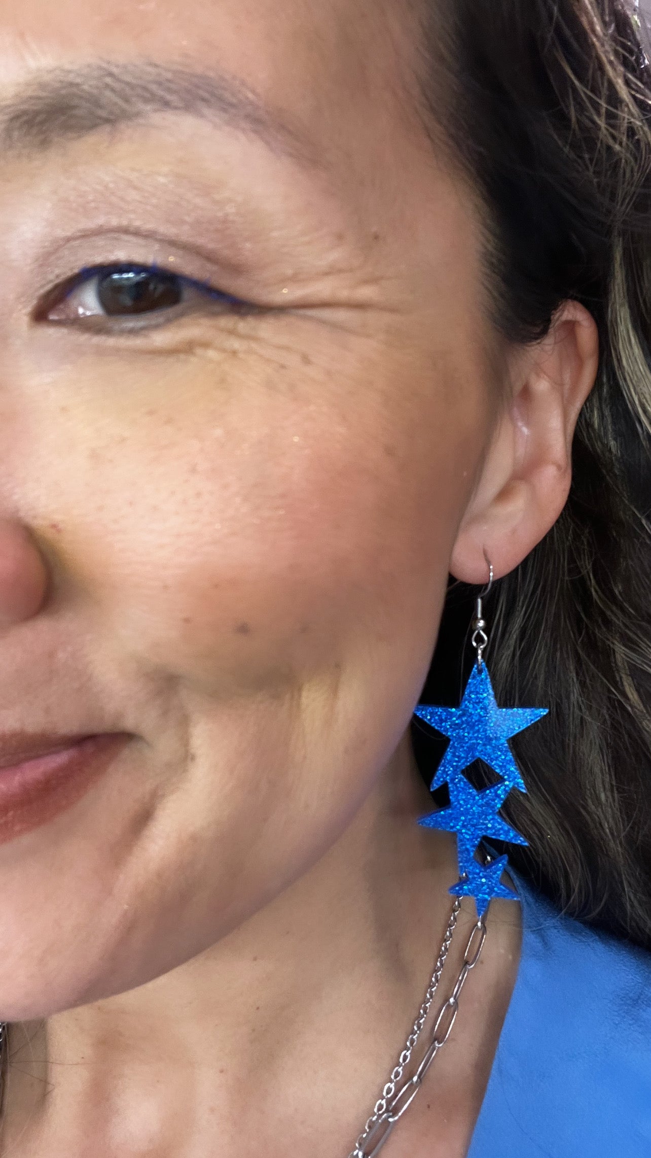 Acrylic Falling Star Earrings