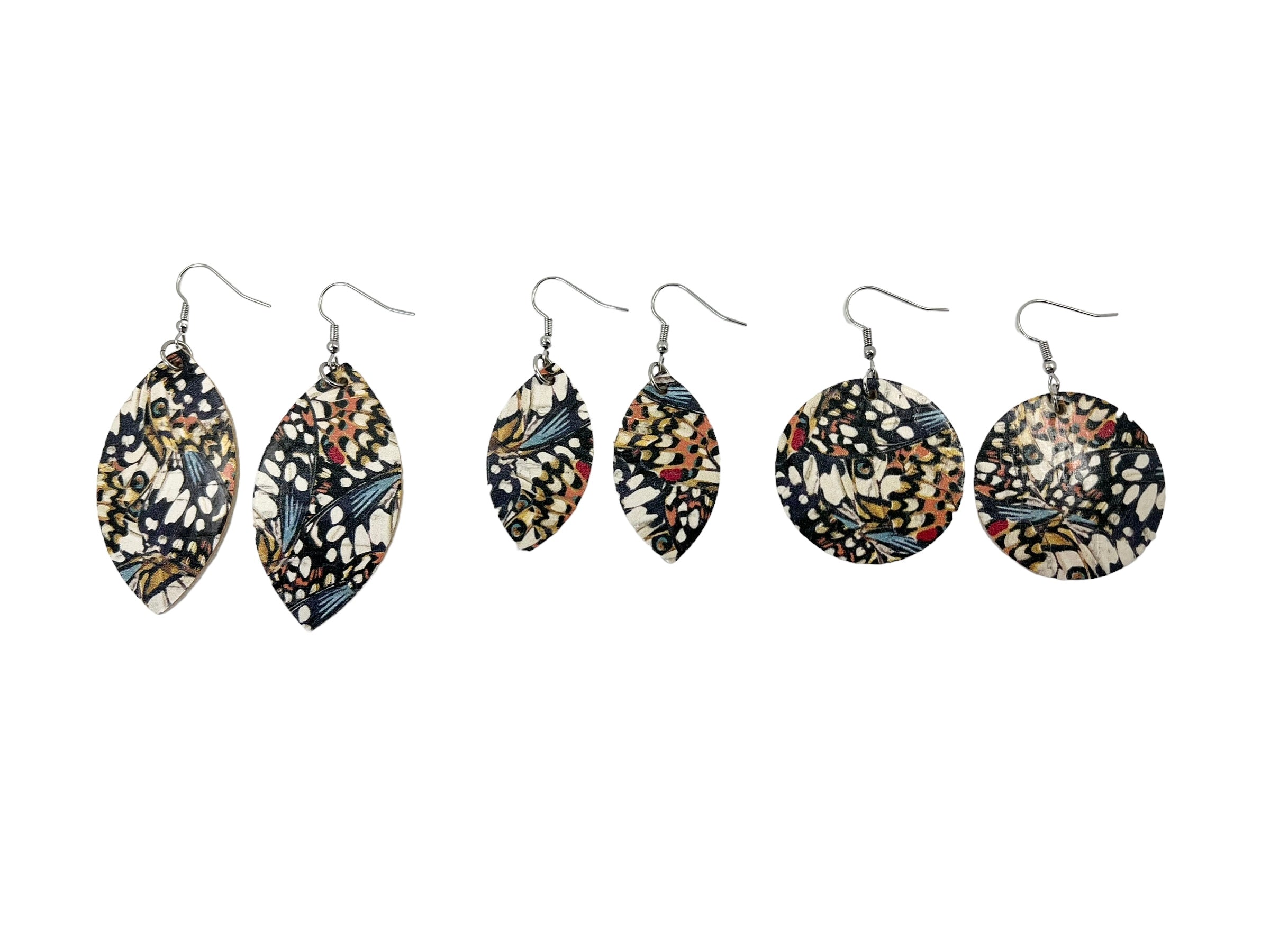 Butterfly Wing Cork Earrings