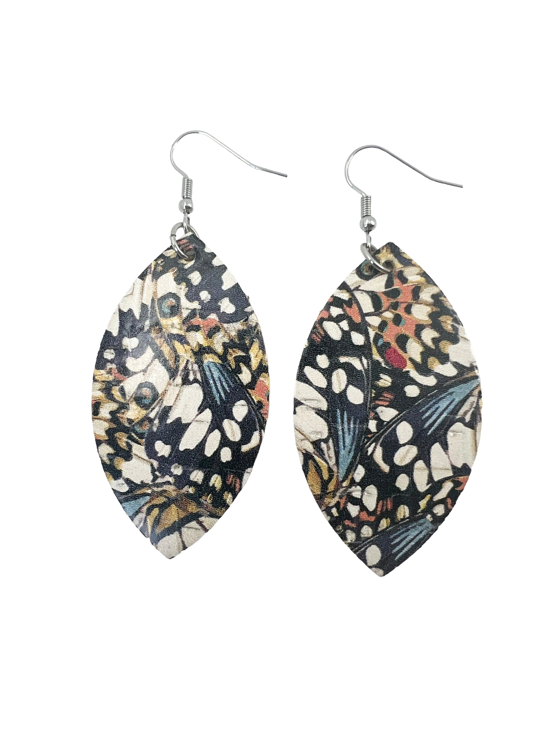 Butterfly Wing Cork Earrings