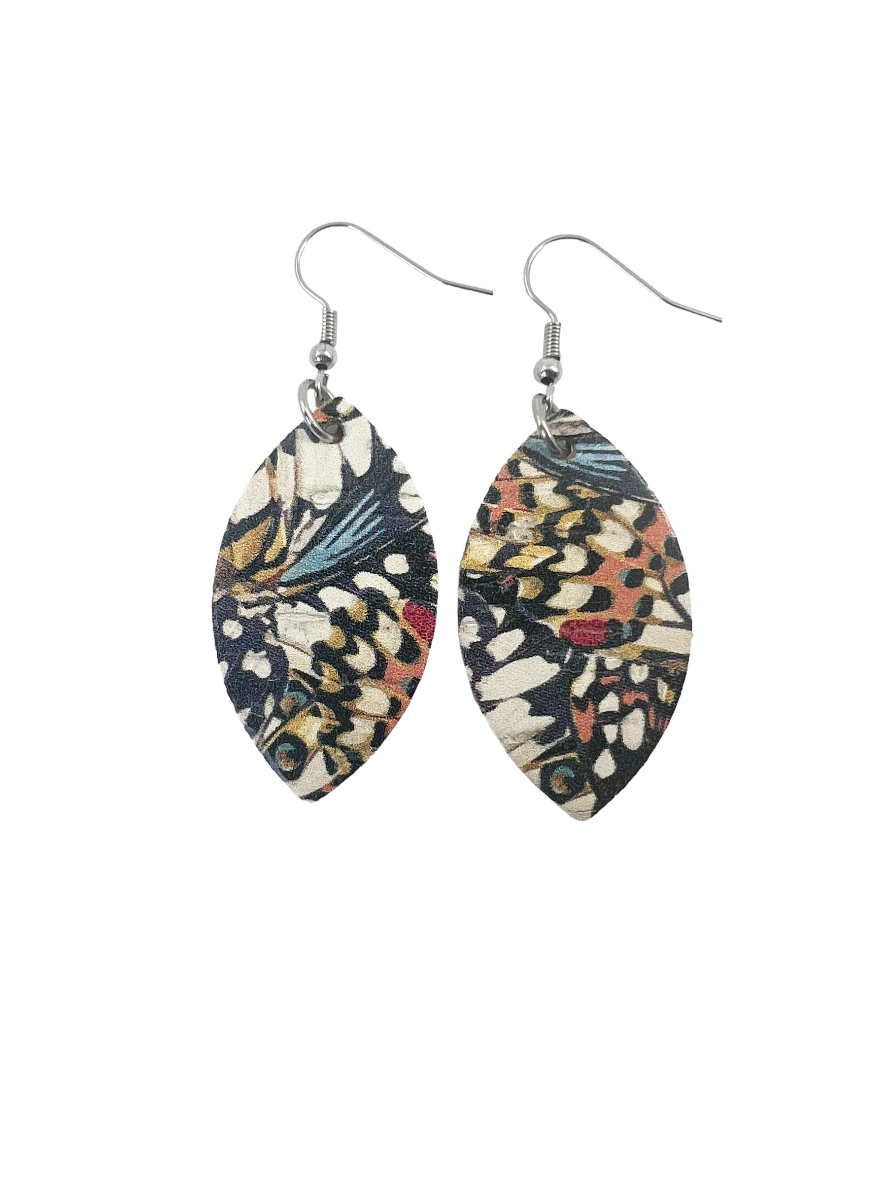 Butterfly Wing Cork Earrings