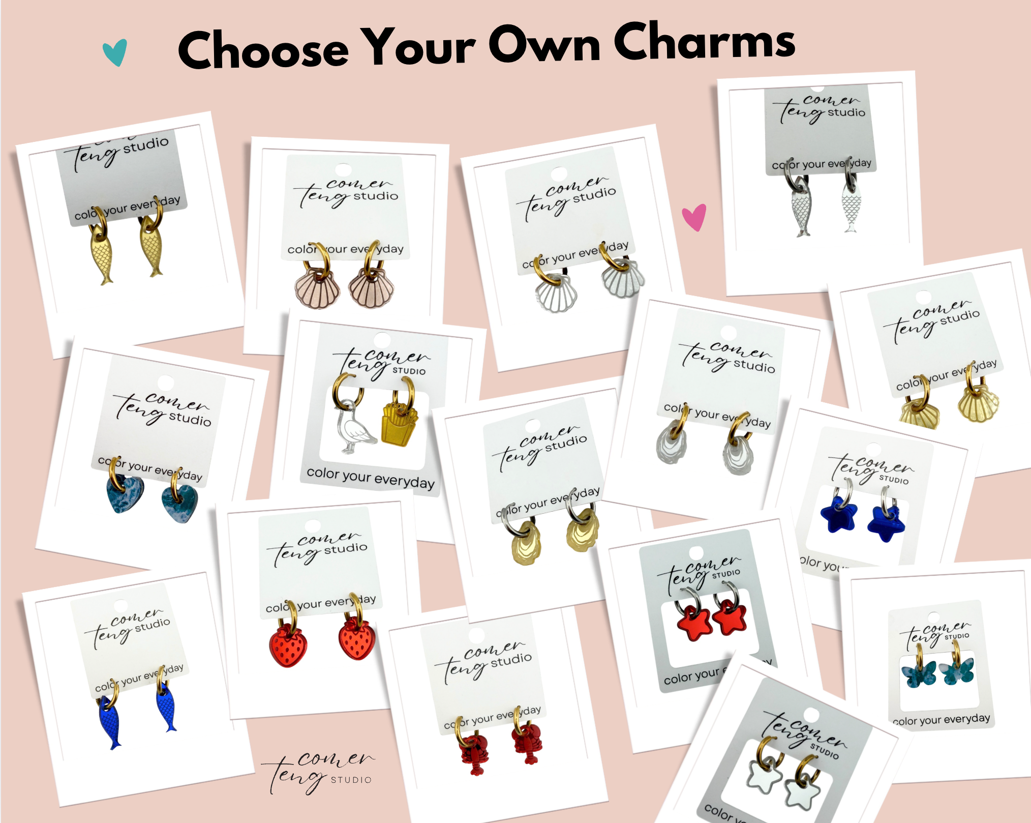 Choose Your Own Charms + Hoops – Mix & Match