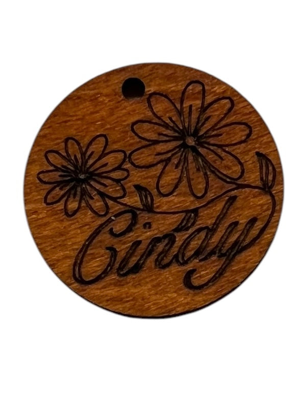 Personalized Name Necklace with Flower