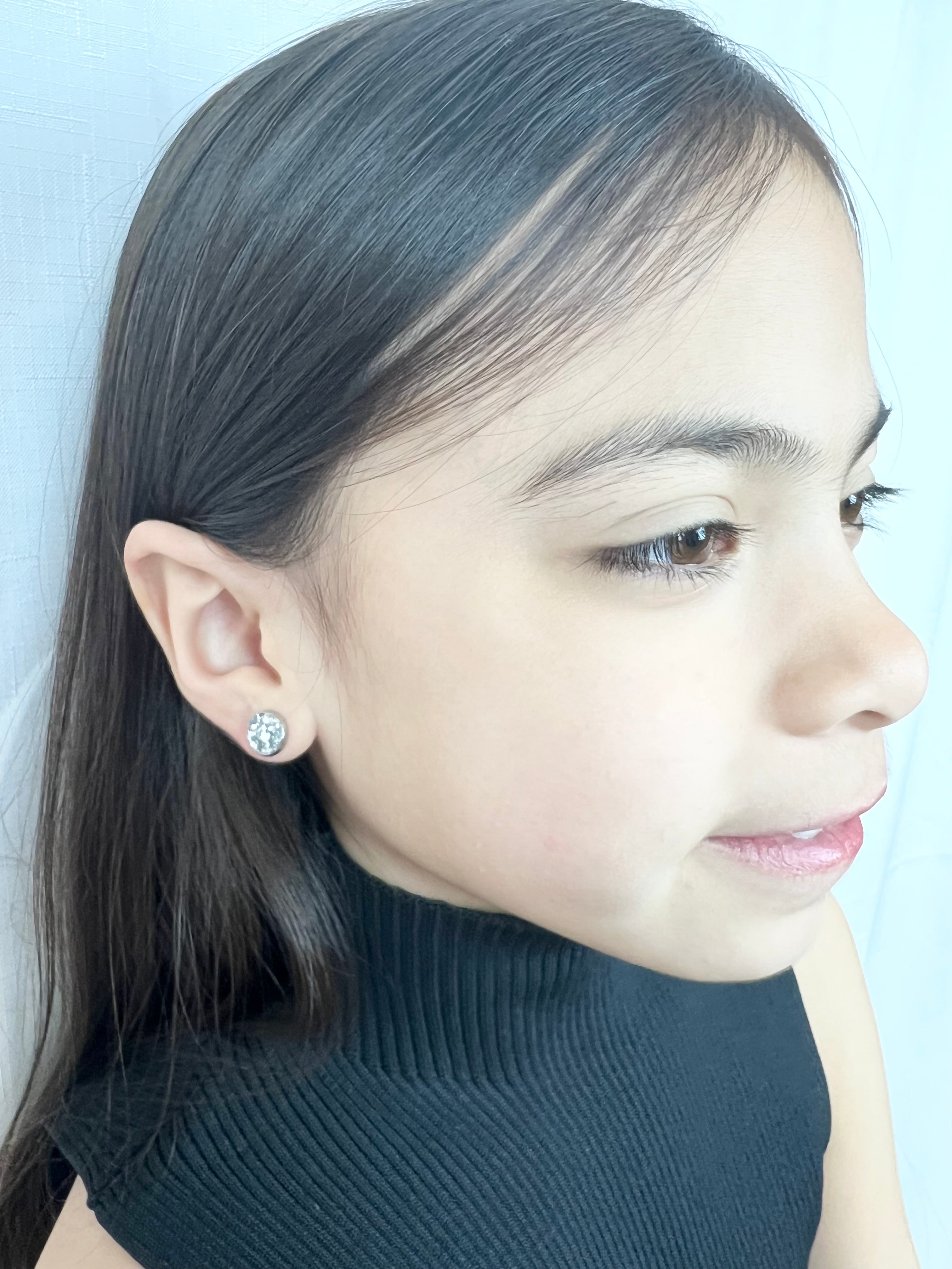 Small Leather Stud Earrings