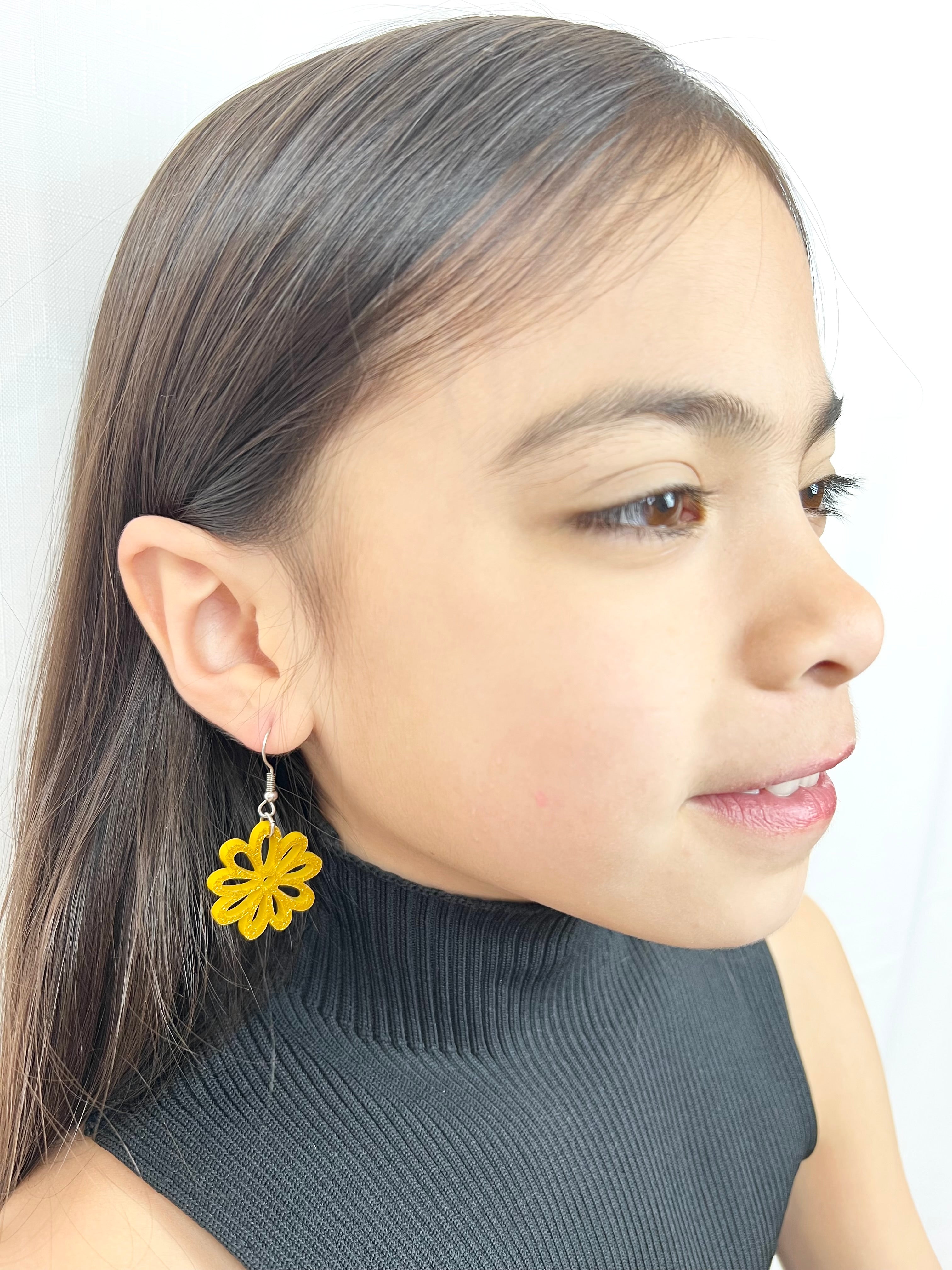 Acrylic Flower Earrings