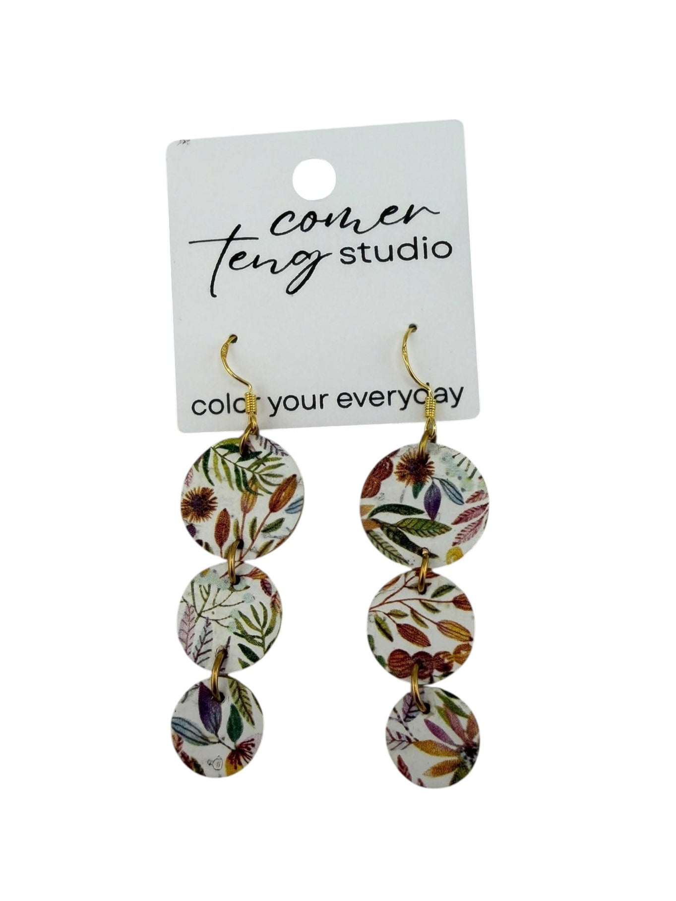 Light Fall Floral Trio Earrings